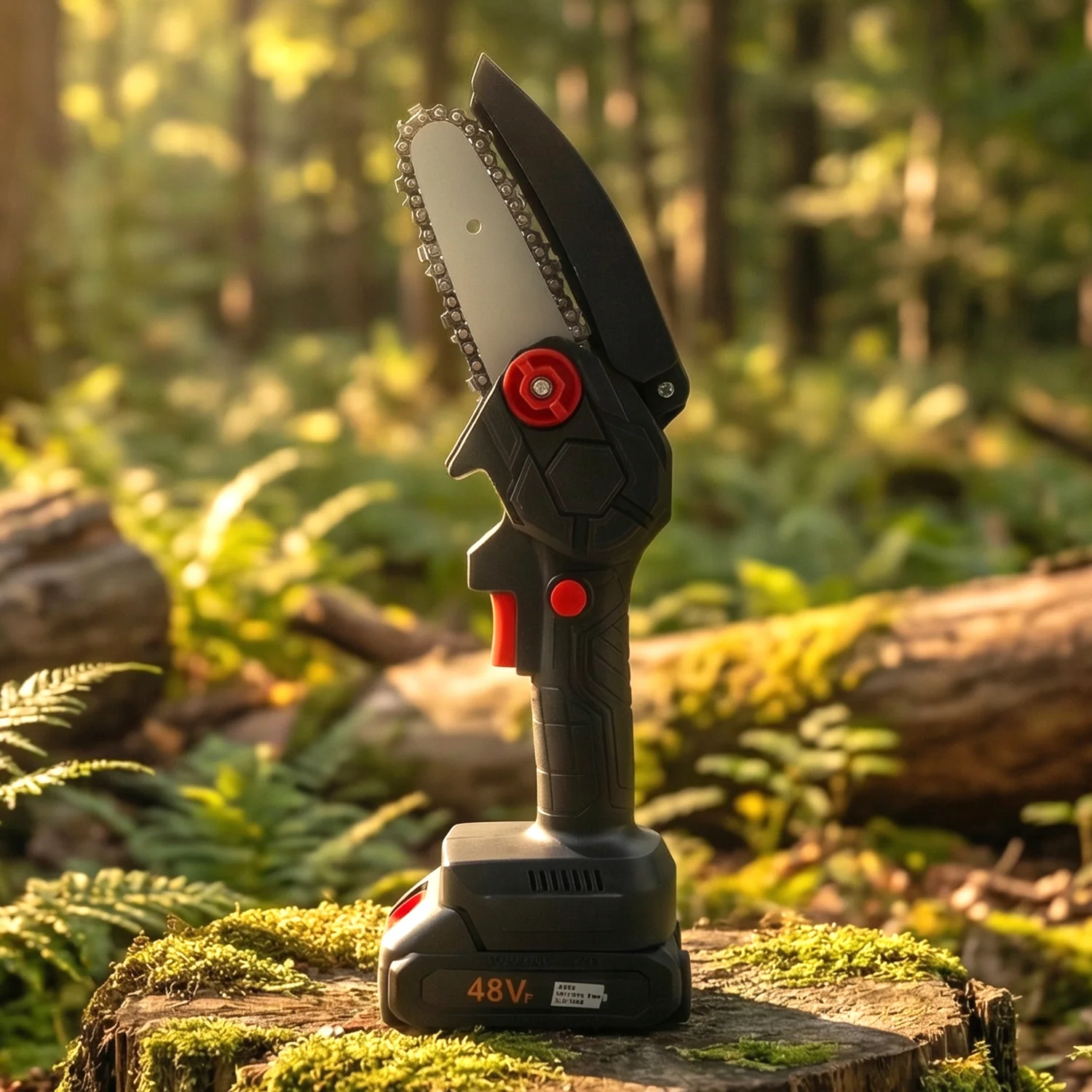 Mini Electric Cordless Chainsaw (1 Set, 48V, Blade size 18 Cm) - Image 5