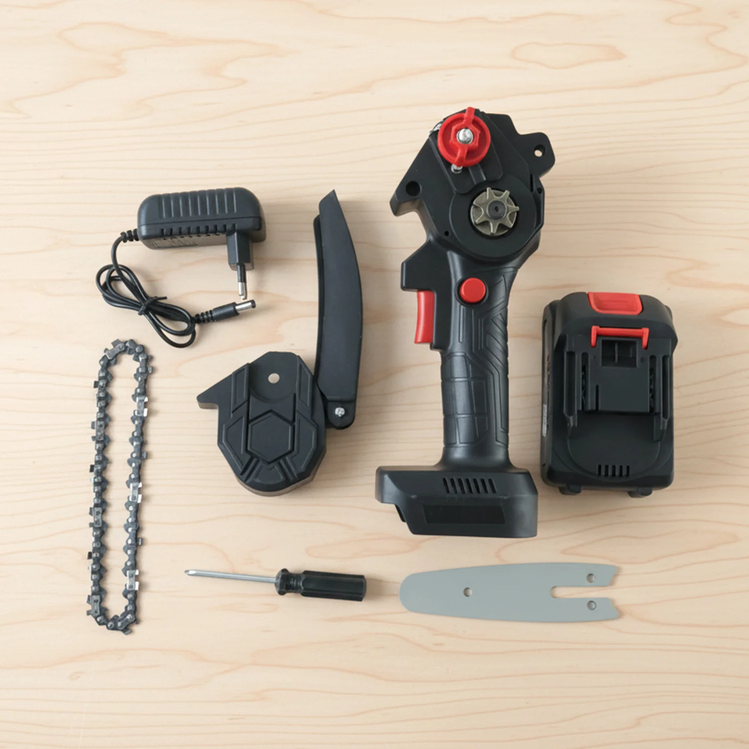 Mini Electric Cordless Chainsaw (1 Set, 48V, Blade size 18 Cm) - Image 8