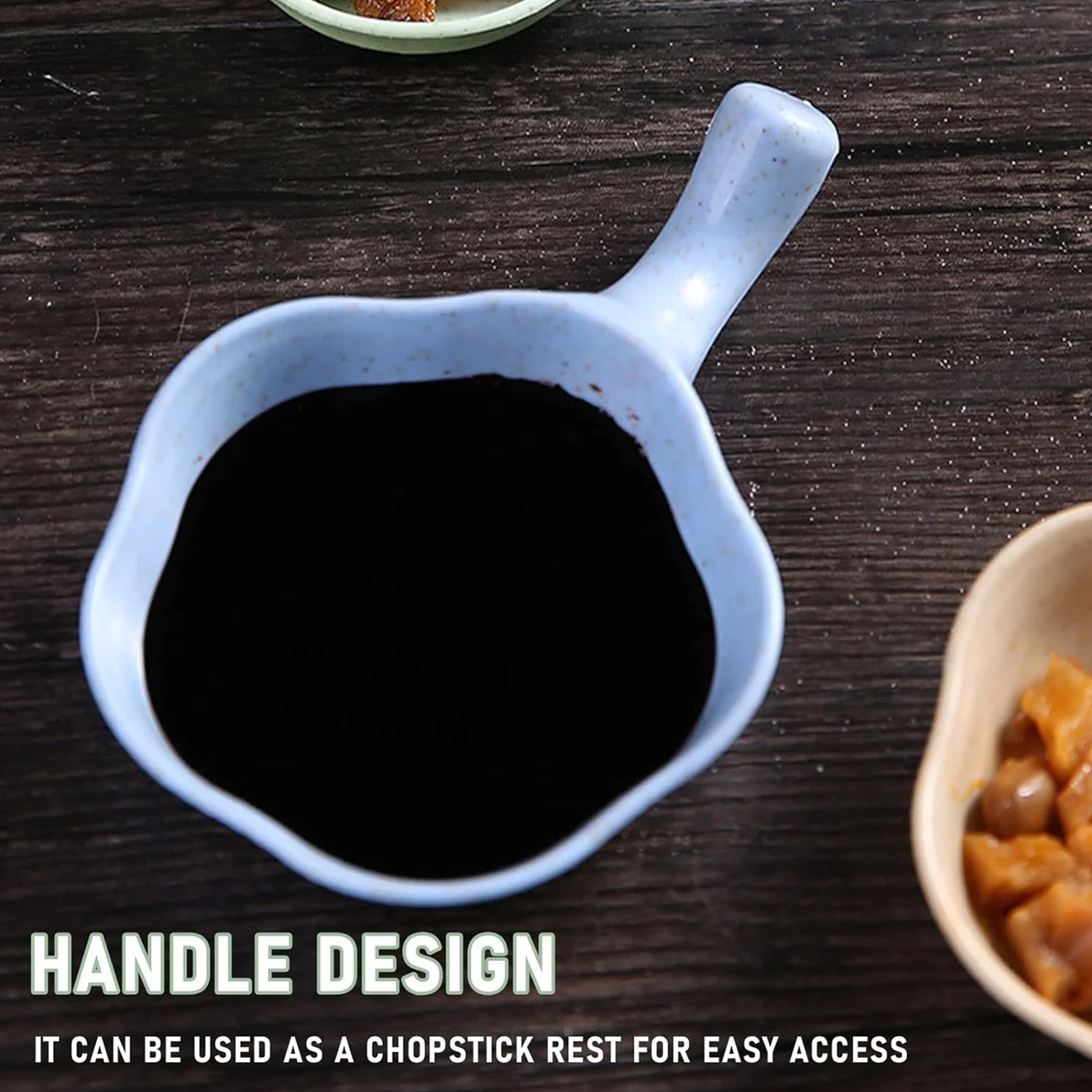 Mini Flower-Shaped Sauce Dish with Handle - Image 5