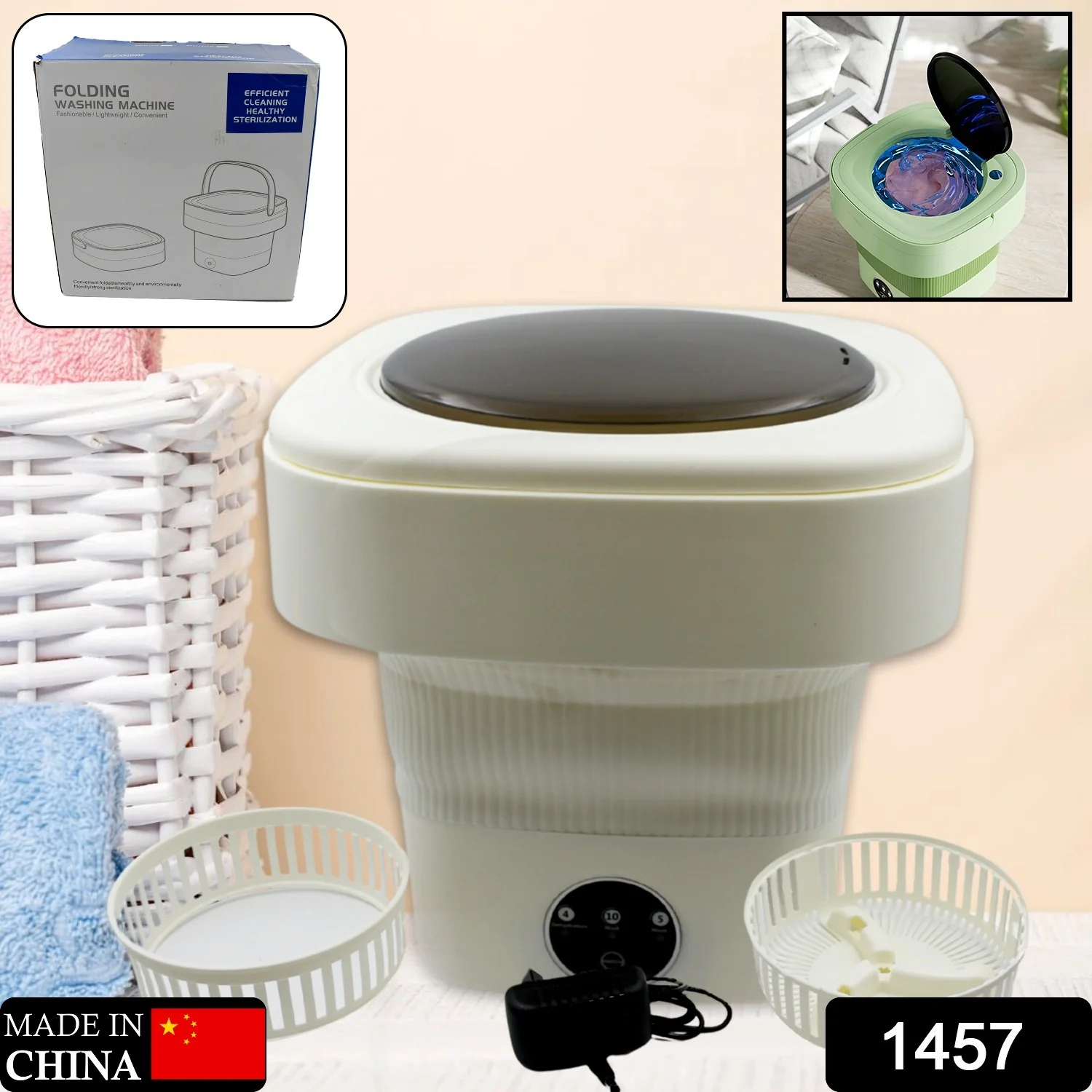 Folding Washing Machine, Mini Portable Washing Machine - Image 2