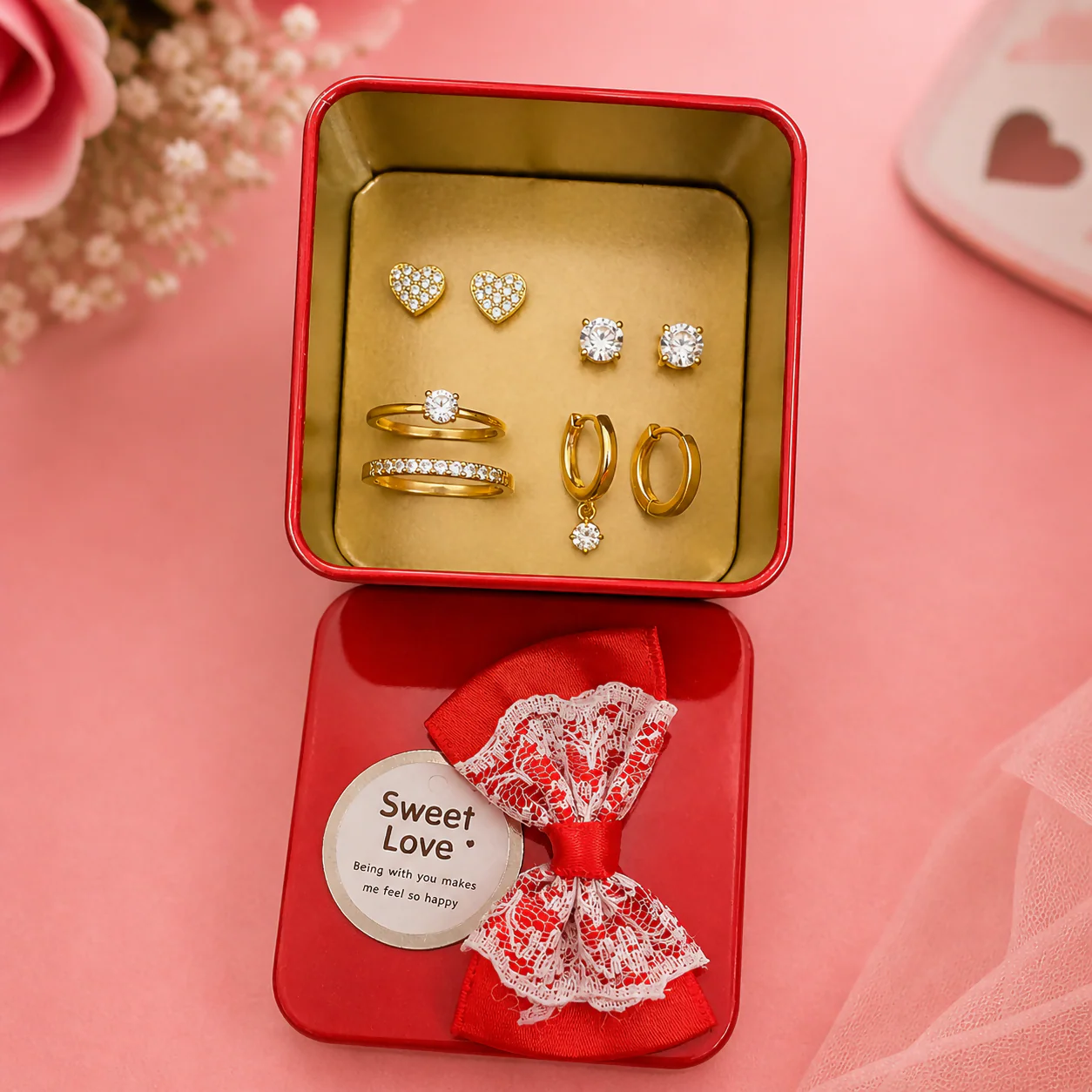 Mini Gift Box with Bow – Decorative Storage & Jewelry Box - Image 4
