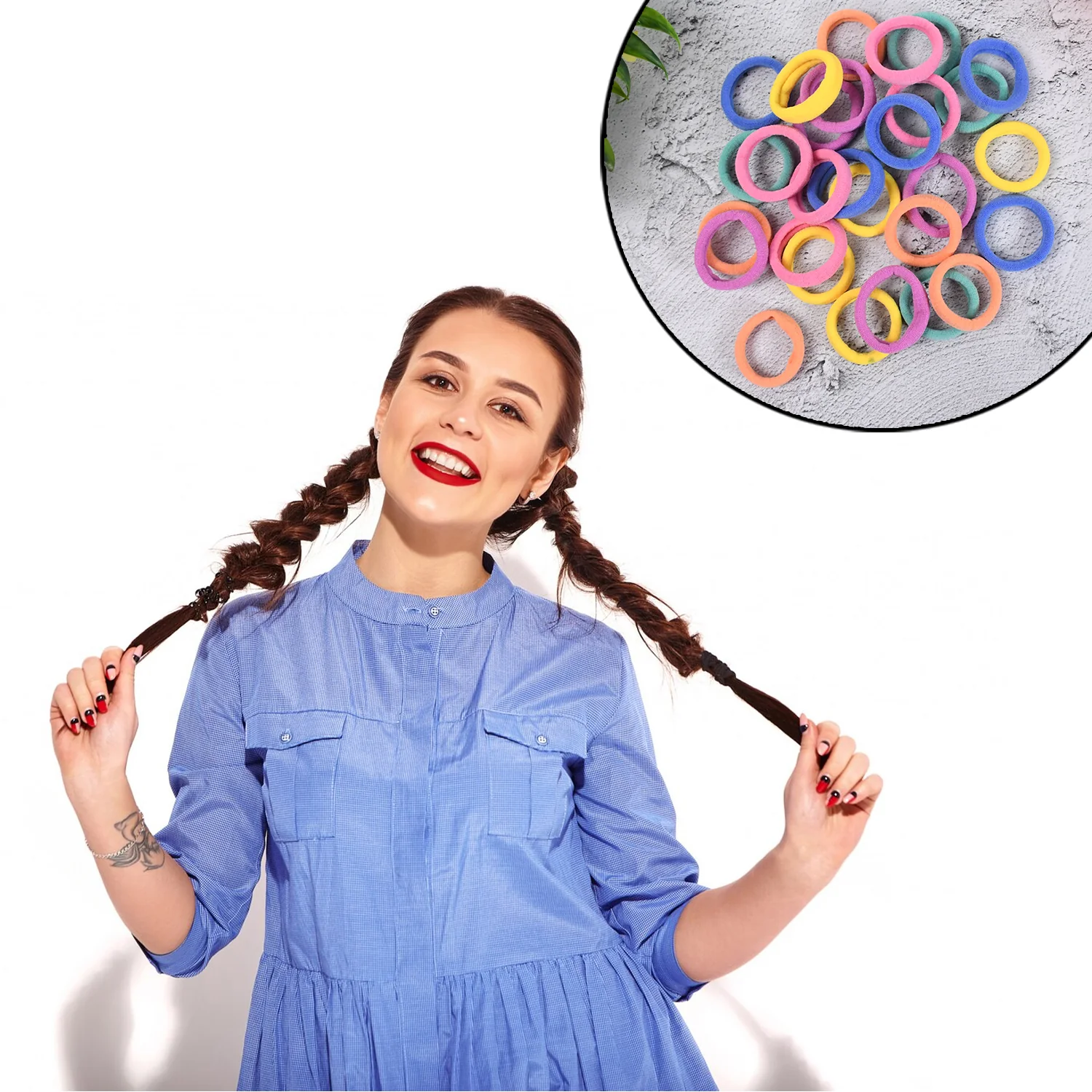Mini Hair Ties, Mini Hairlines, mini hairbands (30 Pcs Set), Hair accessories - Image 5