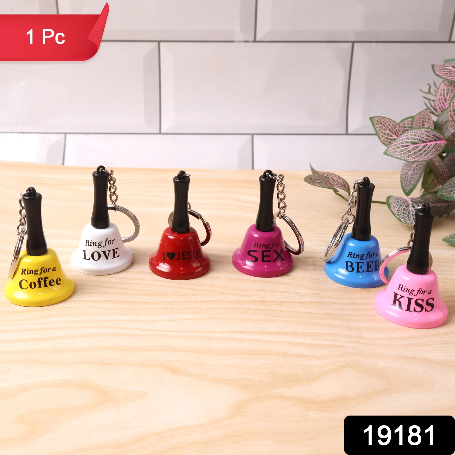Mini Hand Bell with Keychain Metal Bell – Fun Bar Decor, Gifting & Party Accessory (1 Pc) - Image 2