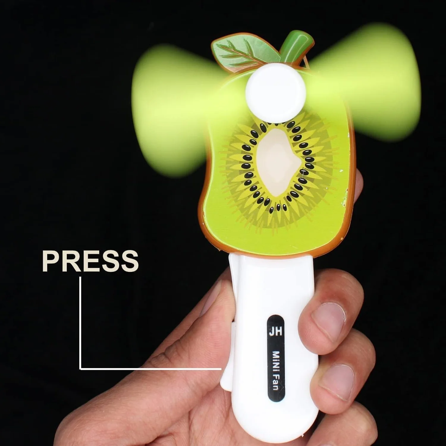 Mini Hand Pressure Fruit-Shaped Fan for Kids (1 Pc / Mix Design) - Image 3
