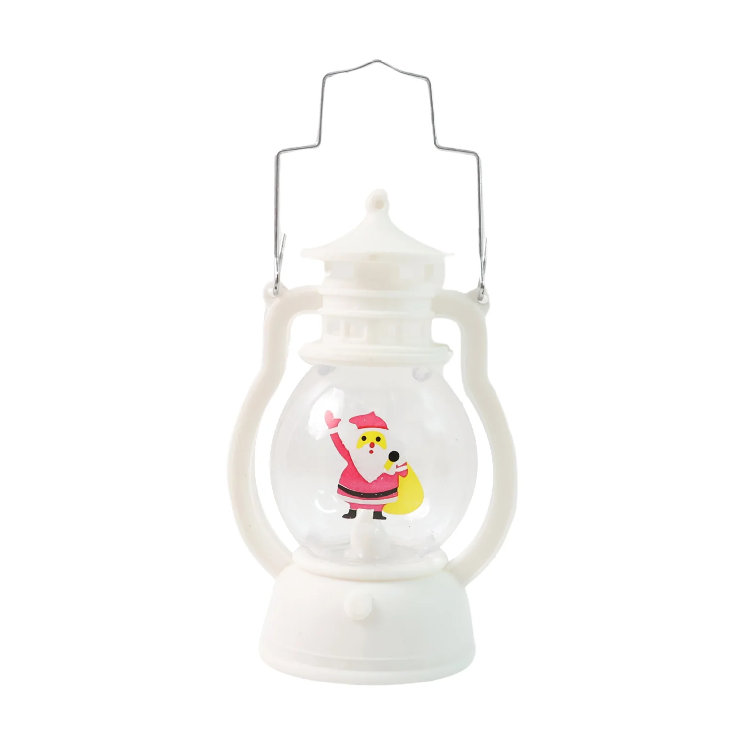 Mini LED Decorative Lantern with Santa Figurine & Handle (1 Pc) - Image 5
