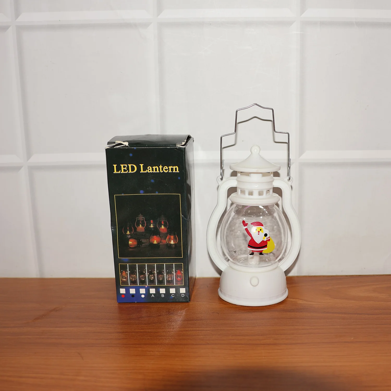 Mini LED Decorative Lantern with Santa Figurine & Handle (1 Pc) - Image 8