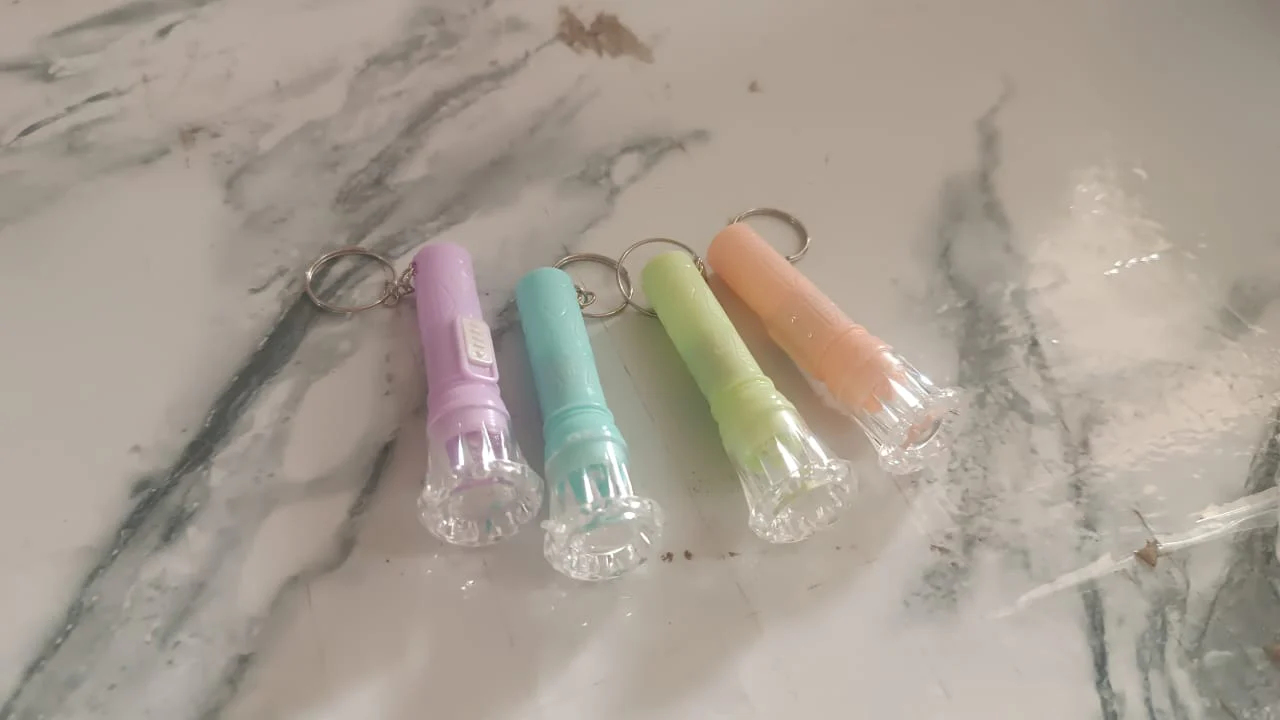 Mini LED Flashlight Keychain Torch (Mix Color & 1 Pc) - Image 12