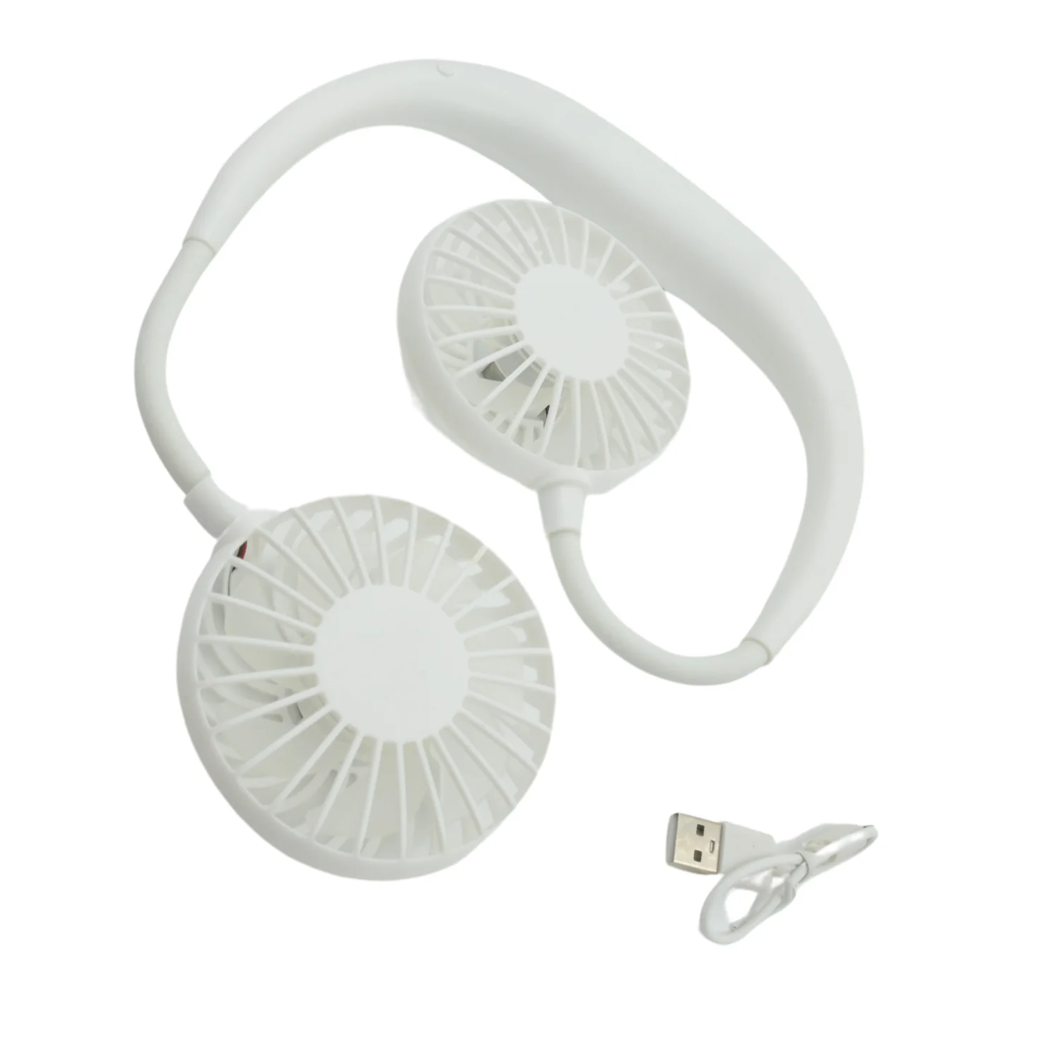USB Rechargeable Wearable Neckband Fan - Image 5