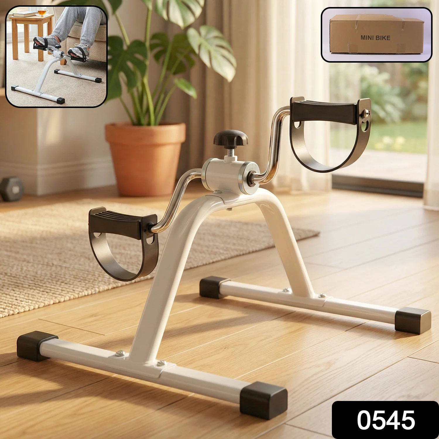 Mini Pedal Exerciser Cycle Portable Fitness Pedal Machine (1 Pc) - Image 2