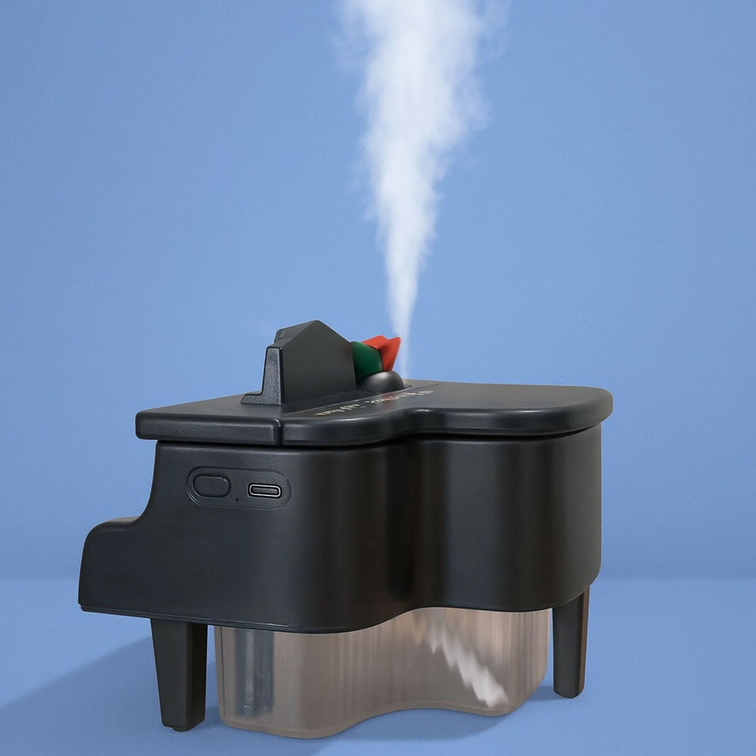 Mini Piano USB Humidifier with Night Light & Cool Mist for Home & Office - Image 3