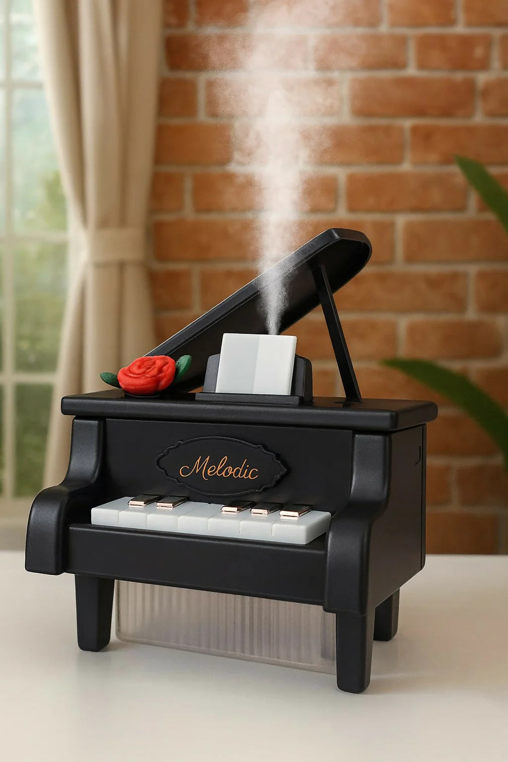 Mini Piano USB Humidifier with Night Light & Cool Mist for Home & Office - Image 6