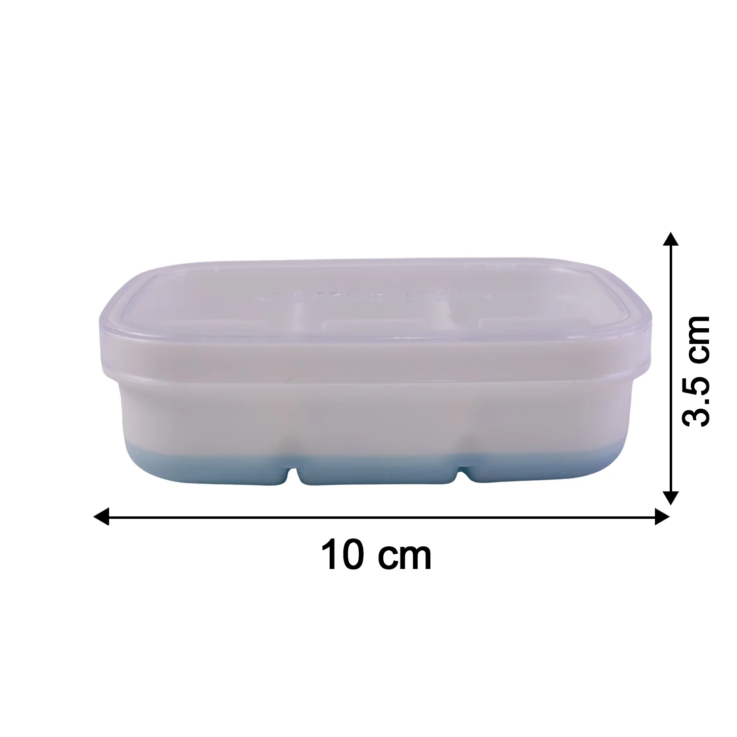 Mini Plastic 6 Cavity Ice Tray - Freeze & Fresh, Compact Ice Cube Tray - Image 6
