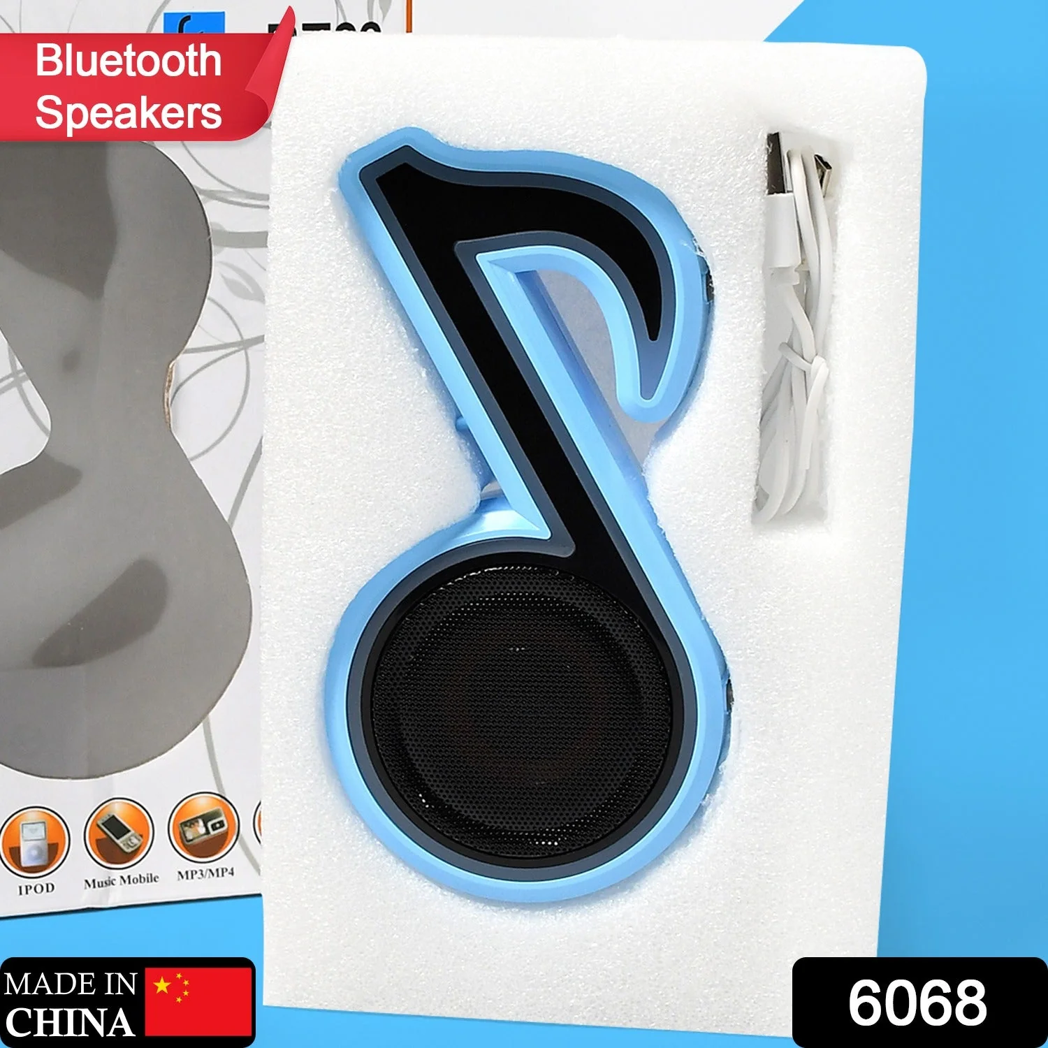 Mini Portable Music Note Bluetooth Speaker for Phone & Computer - Image 2