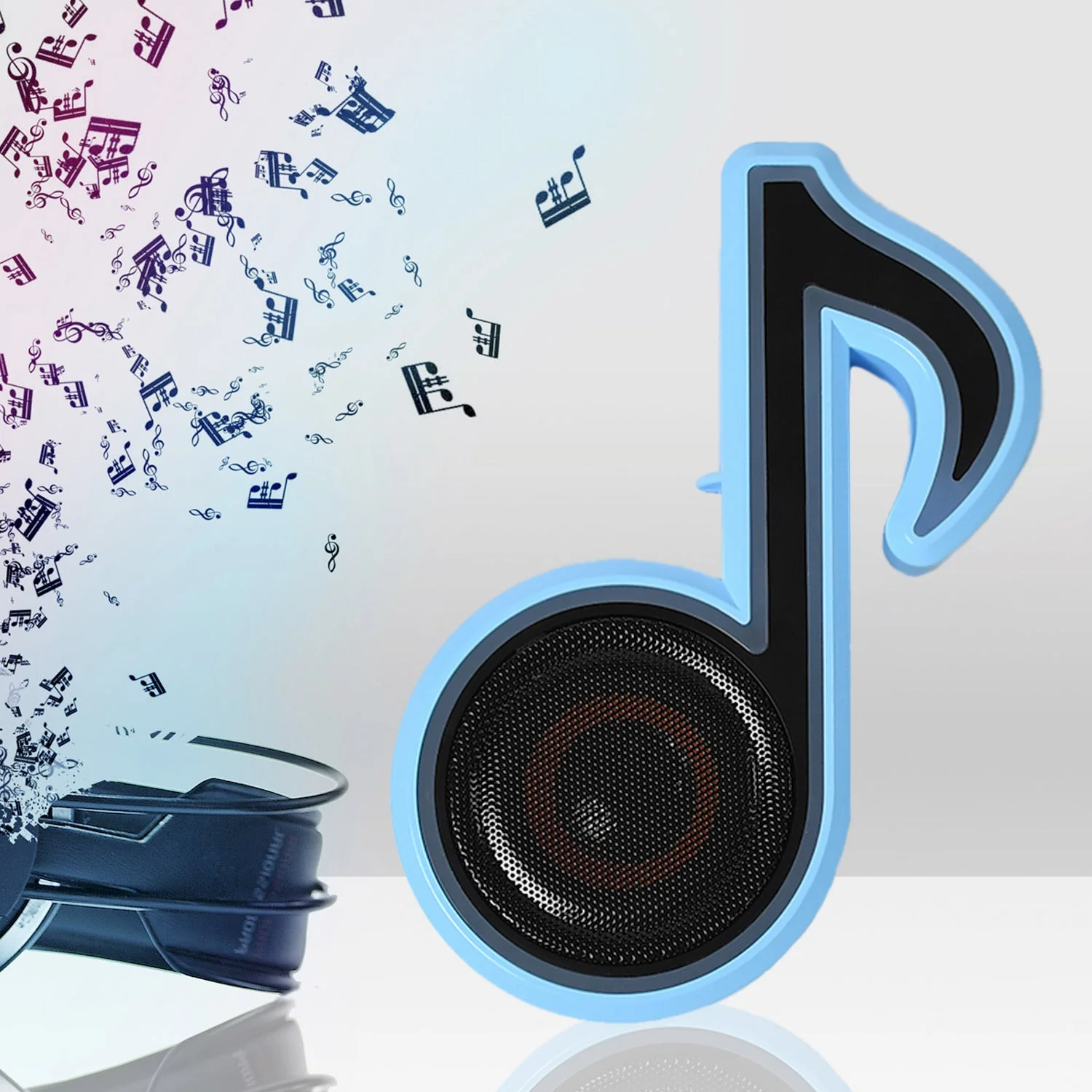 Mini Portable Music Note Bluetooth Speaker for Phone & Computer - Image 4