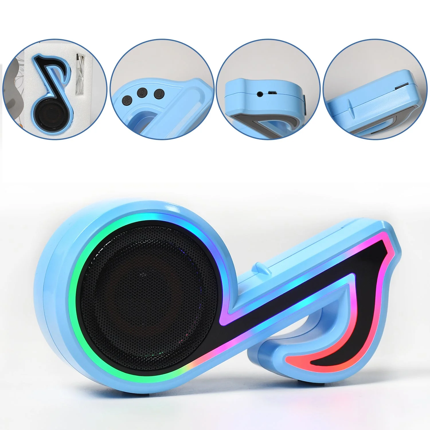 Mini Portable Music Note Bluetooth Speaker for Phone & Computer - Image 6