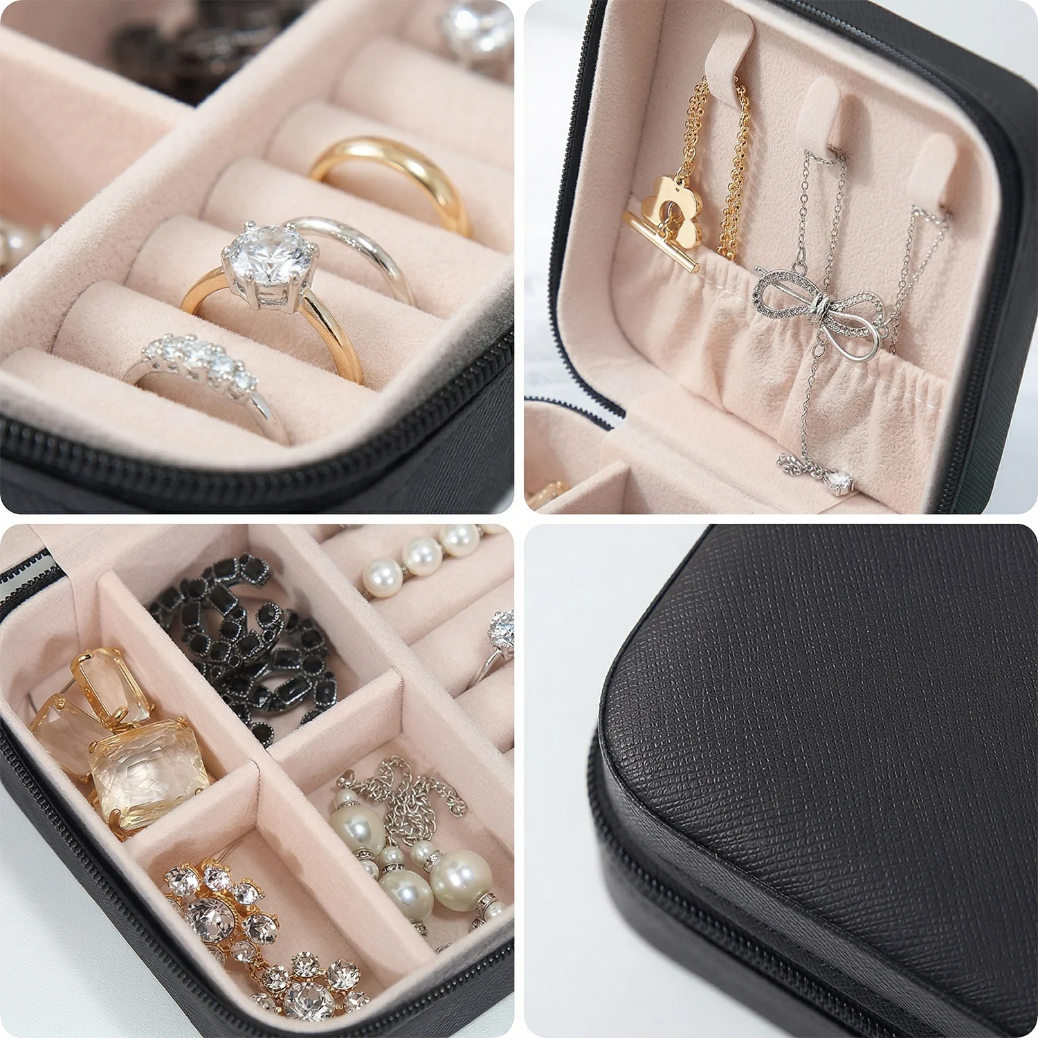 Mini PU Leather jewellery Box for Travel & Storage (1 Pc) - Image 8