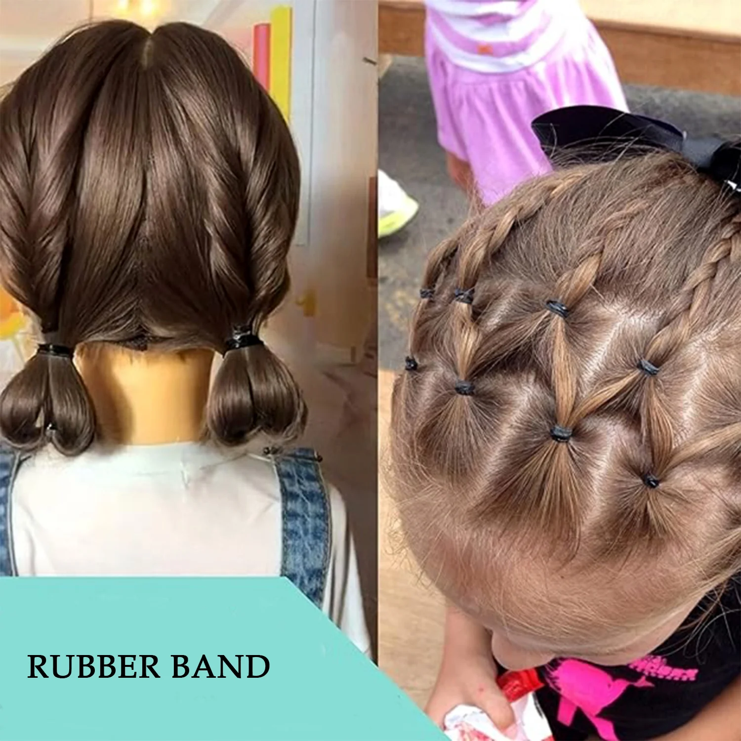 Mini Rubber Bands for Hair Styling (700 Pc) - Image 6