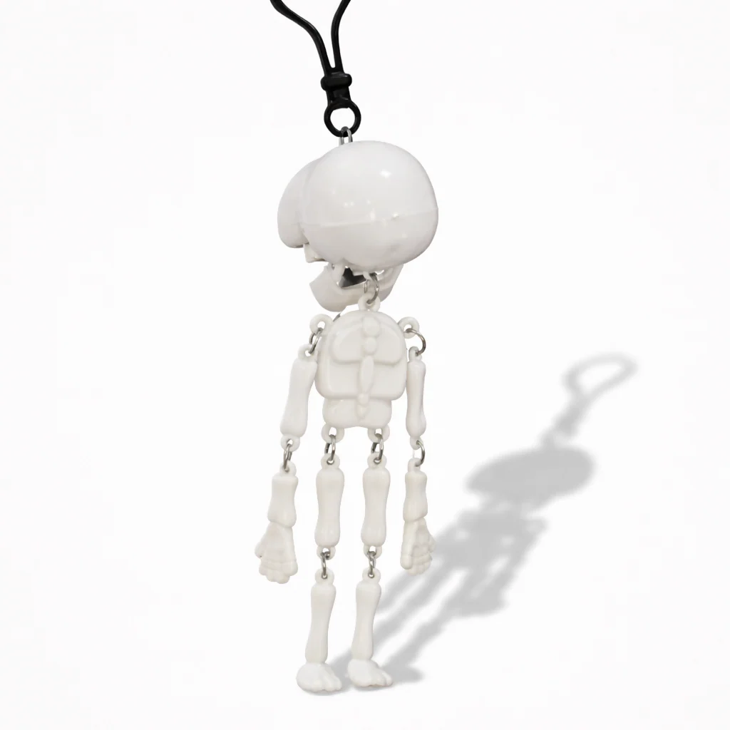 Mini Skeleton Keychain with Movable Joints Hanging Pendant - Image 3