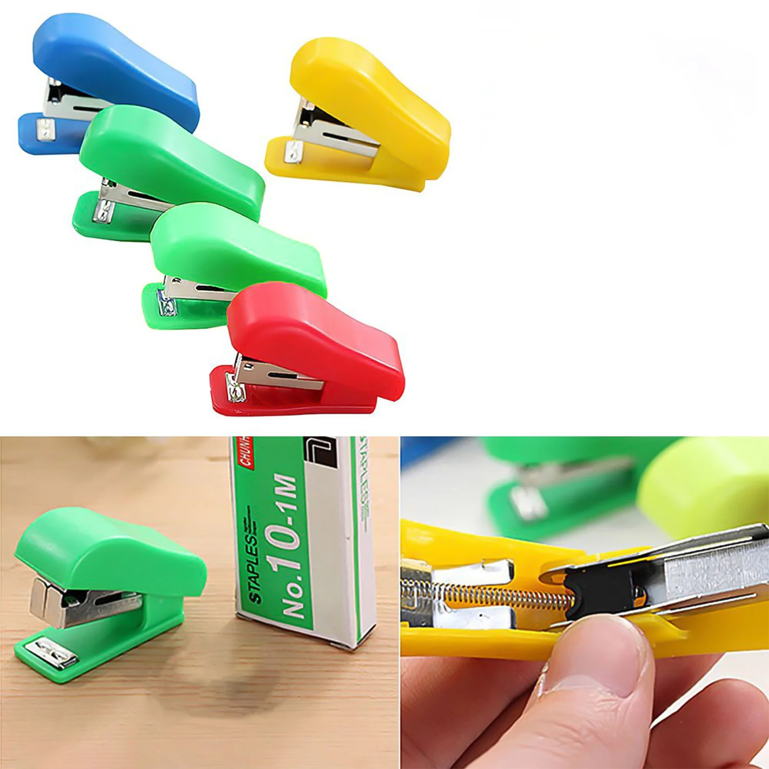 Mini Stapler Set Staples – Assorted Colors | No.10 Staplers with Pins (20 pcs Set) - Image 10