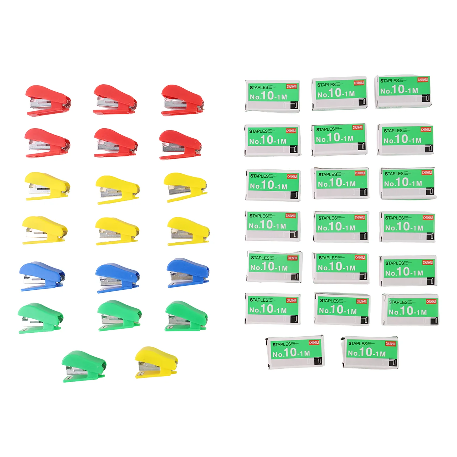 Mini Stapler Set Staples – Assorted Colors | No.10 Staplers with Pins (20 pcs Set) - Image 5