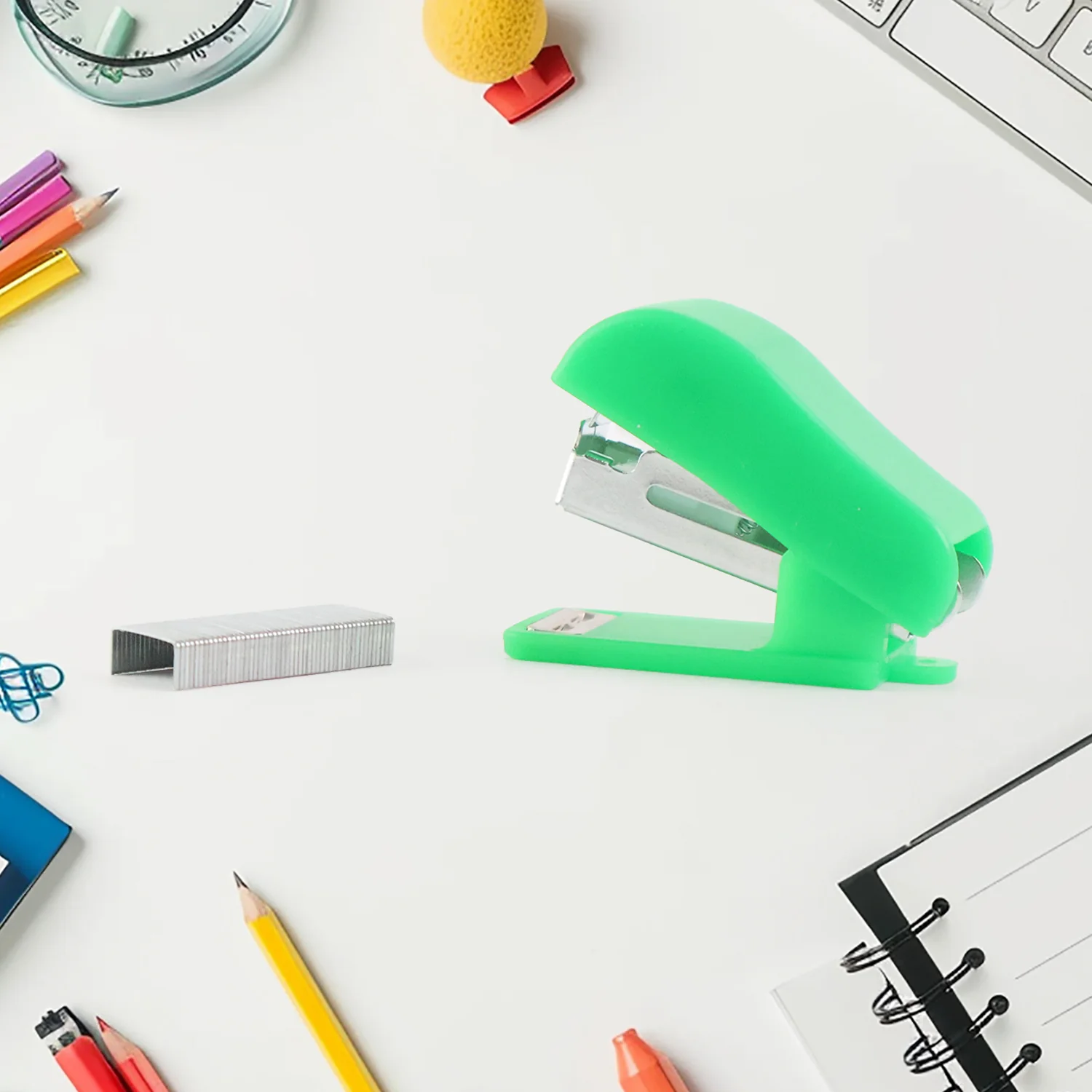 Mini Stapler with 1 Strip of Staples (1 Set) - Image 7