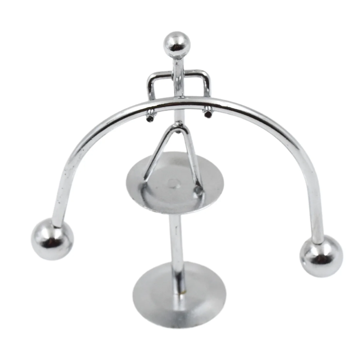 Mini Steel Balance Toy (1 Pc): Desk Decor, Perpetual Motion, Physics Toy - Image 4