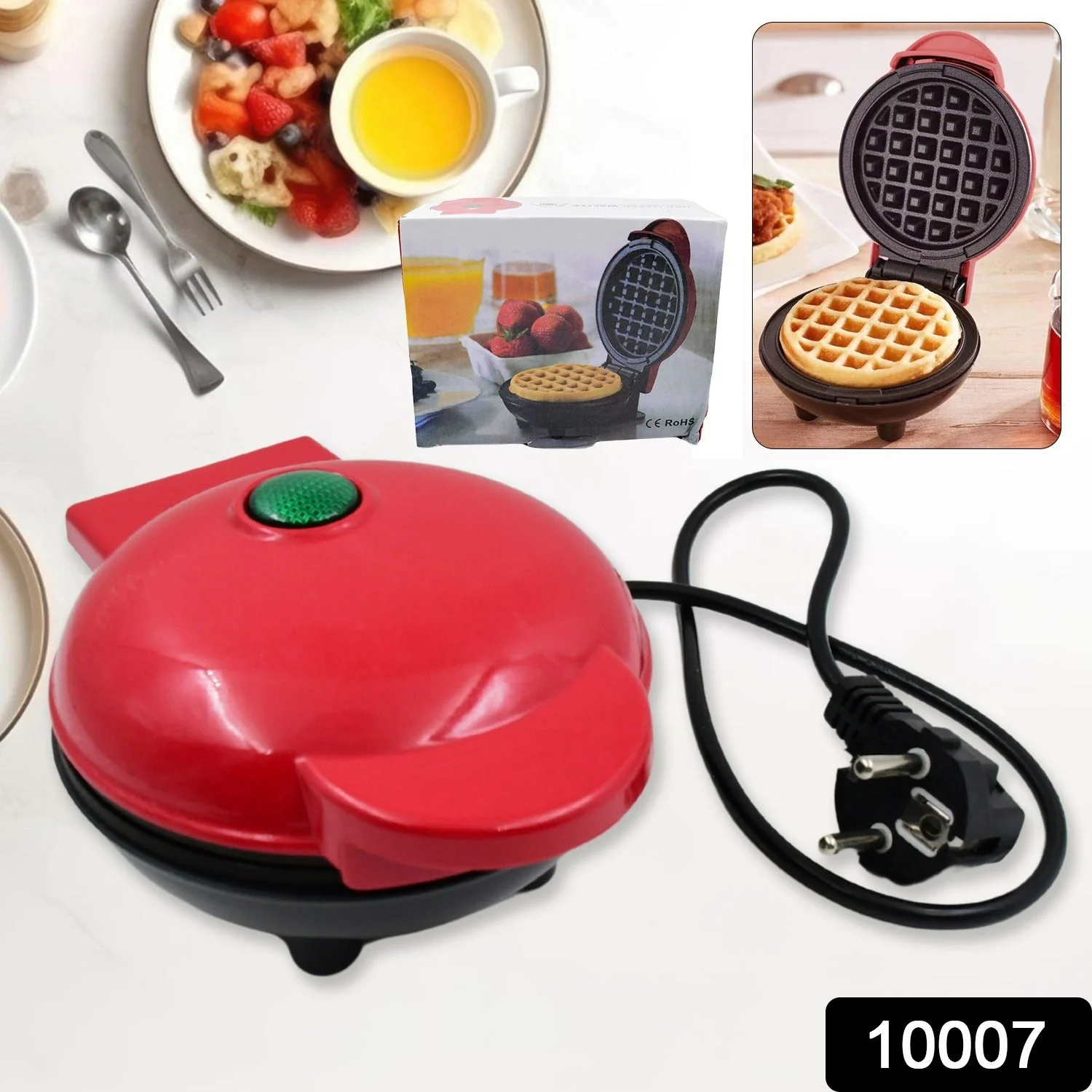 Mini Waffle Maker Machine Waffle Iron - Image 2