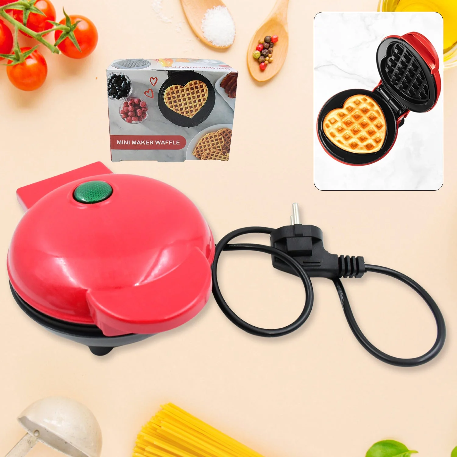 Mini Waffle Maker Machine Waffle Iron - Image 4