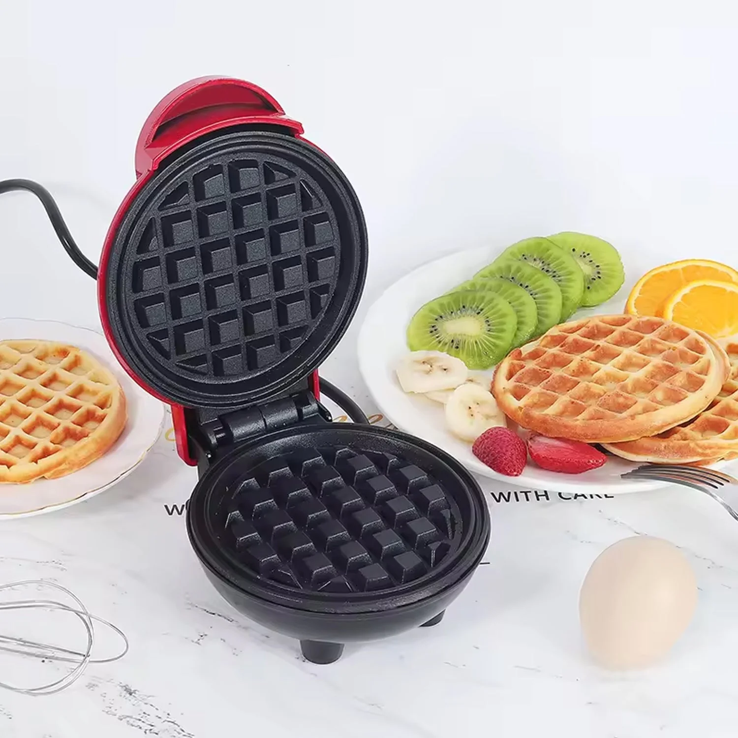 Mini Waffle Maker Machine Waffle Iron - Image 7