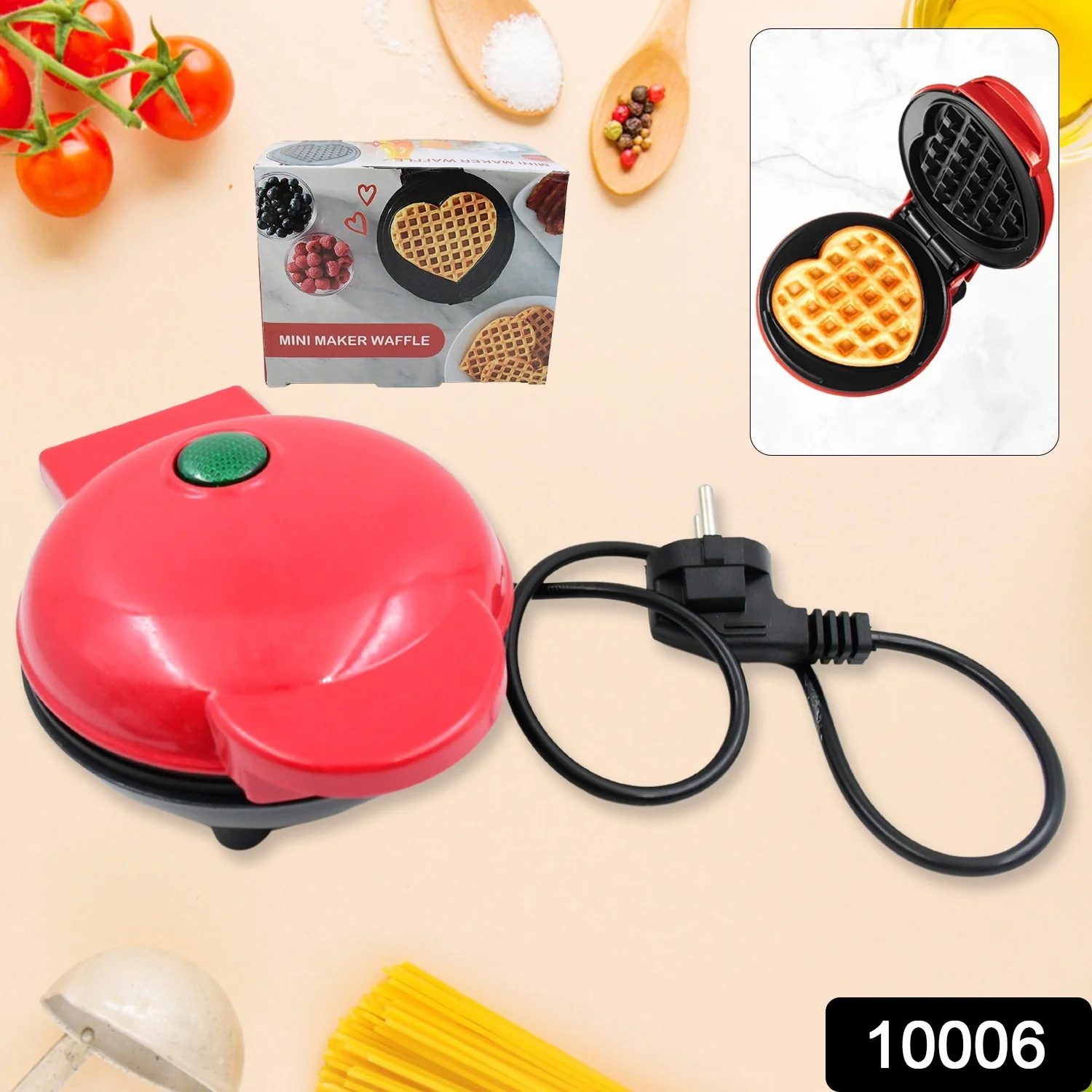 Mini Waffle Maker Machine – Non-Stick Quick Breakfast Tool - Image 2