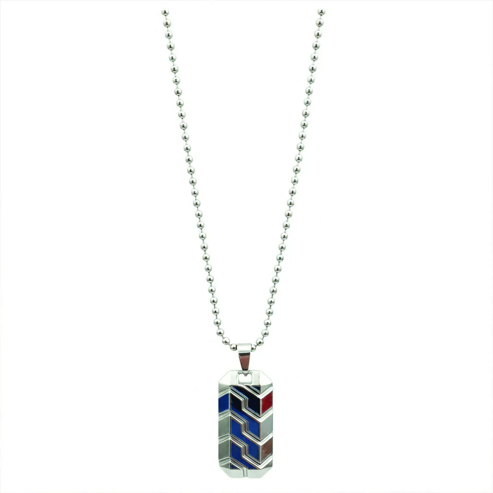 Minimal Geometric Chain pendent set for mens - Image 4