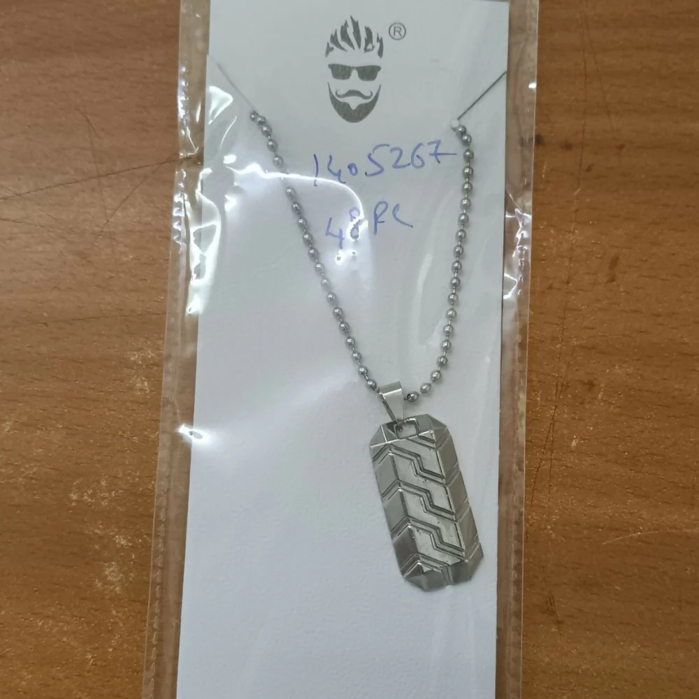 Minimal Geometric Chain pendent set for mens - Image 7