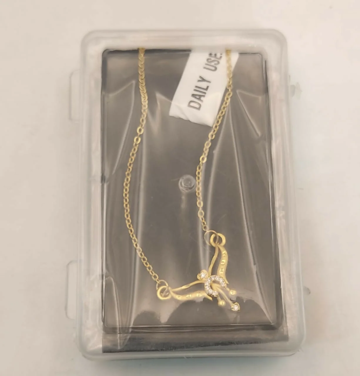 Minimal Gold & AD Pendant Necklace For women and girls - Image 5