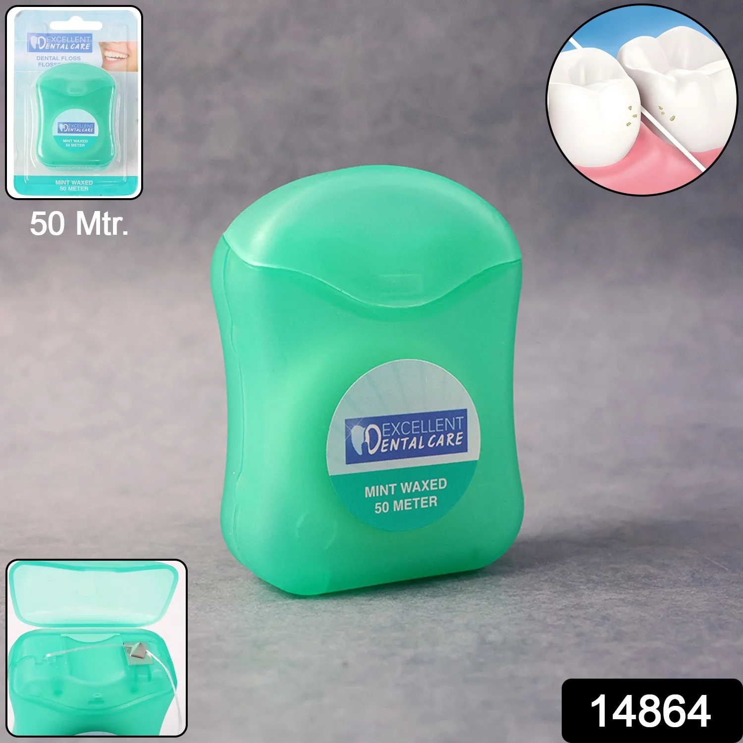 Mint Waxed Dental Floss – (50 Meter ) - Image 2