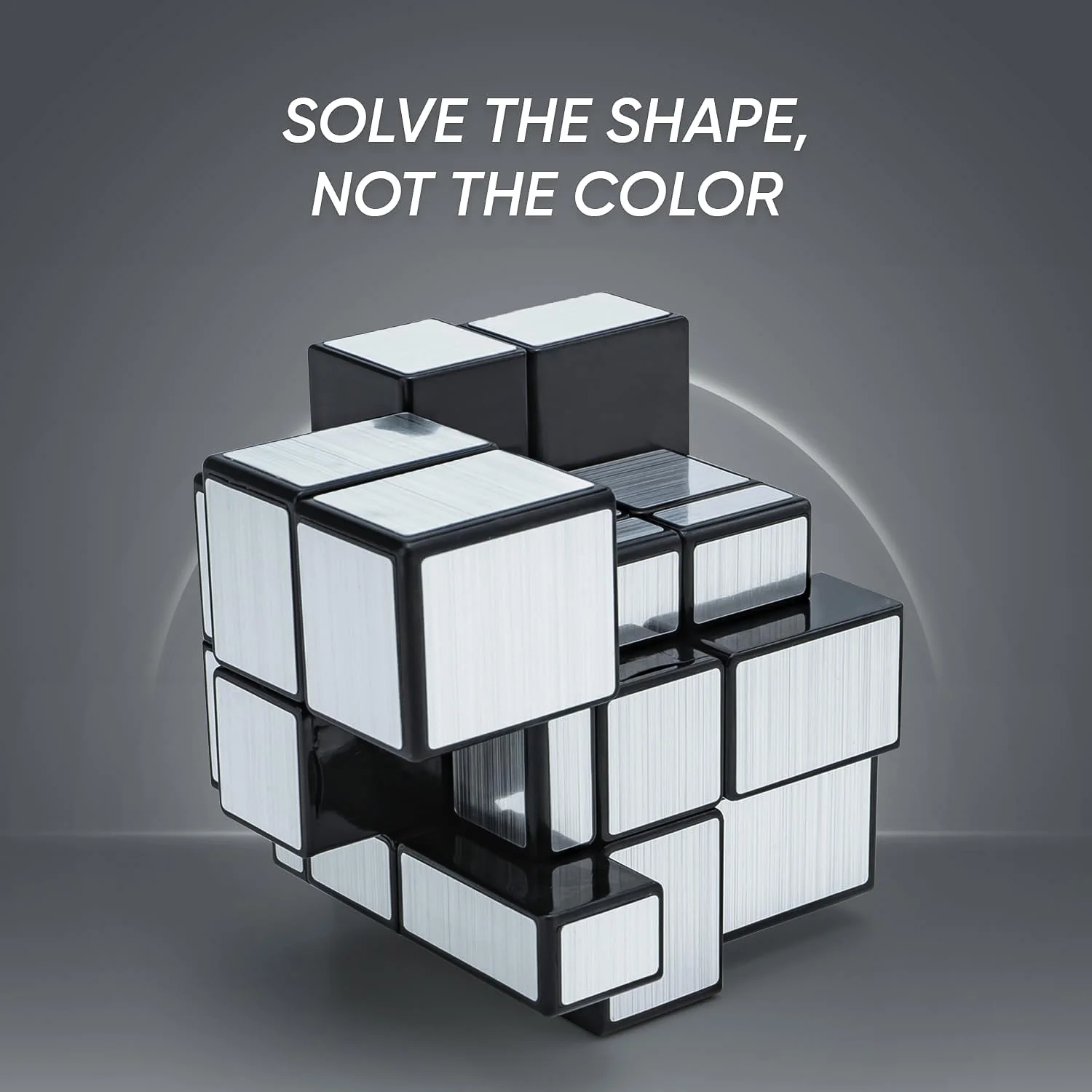 Mirror Cube – 3x3 Puzzle Cube with Reflective Silver Surfaces - Image 4