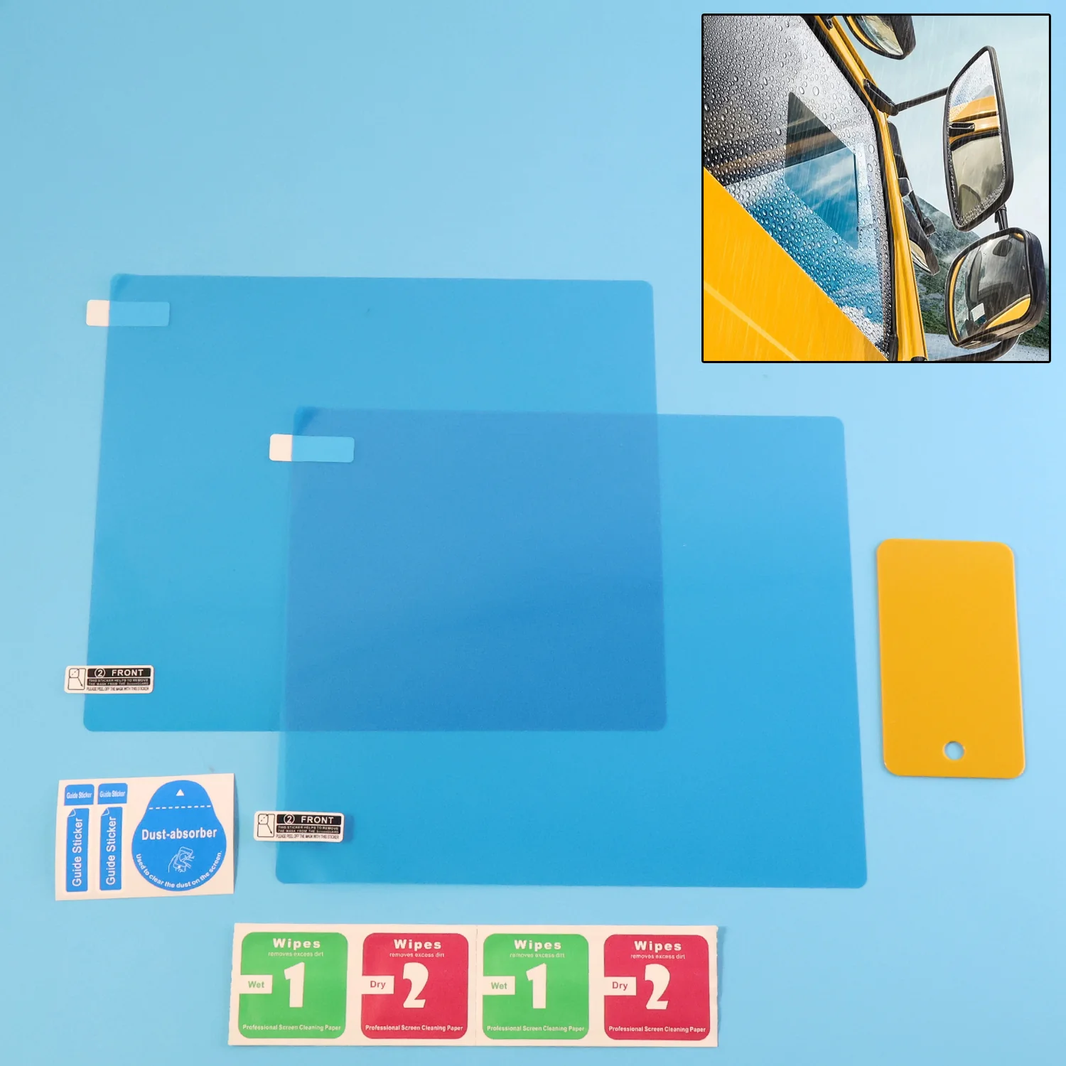 Mirror Protection Film Set (2-Piece, 20×18 CM) - Image 3