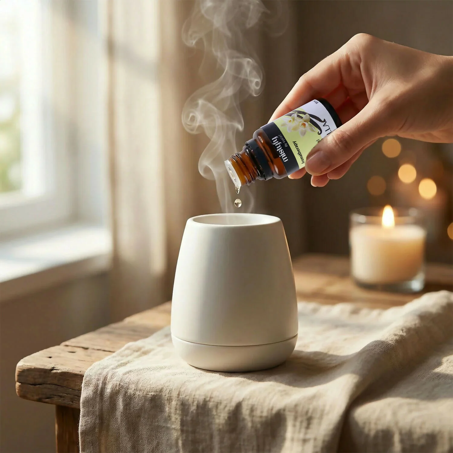 Mistyfy Warm Caramel Vanilla Aromatherapy Set – Diffuser Oil (10 ml) - Image 2