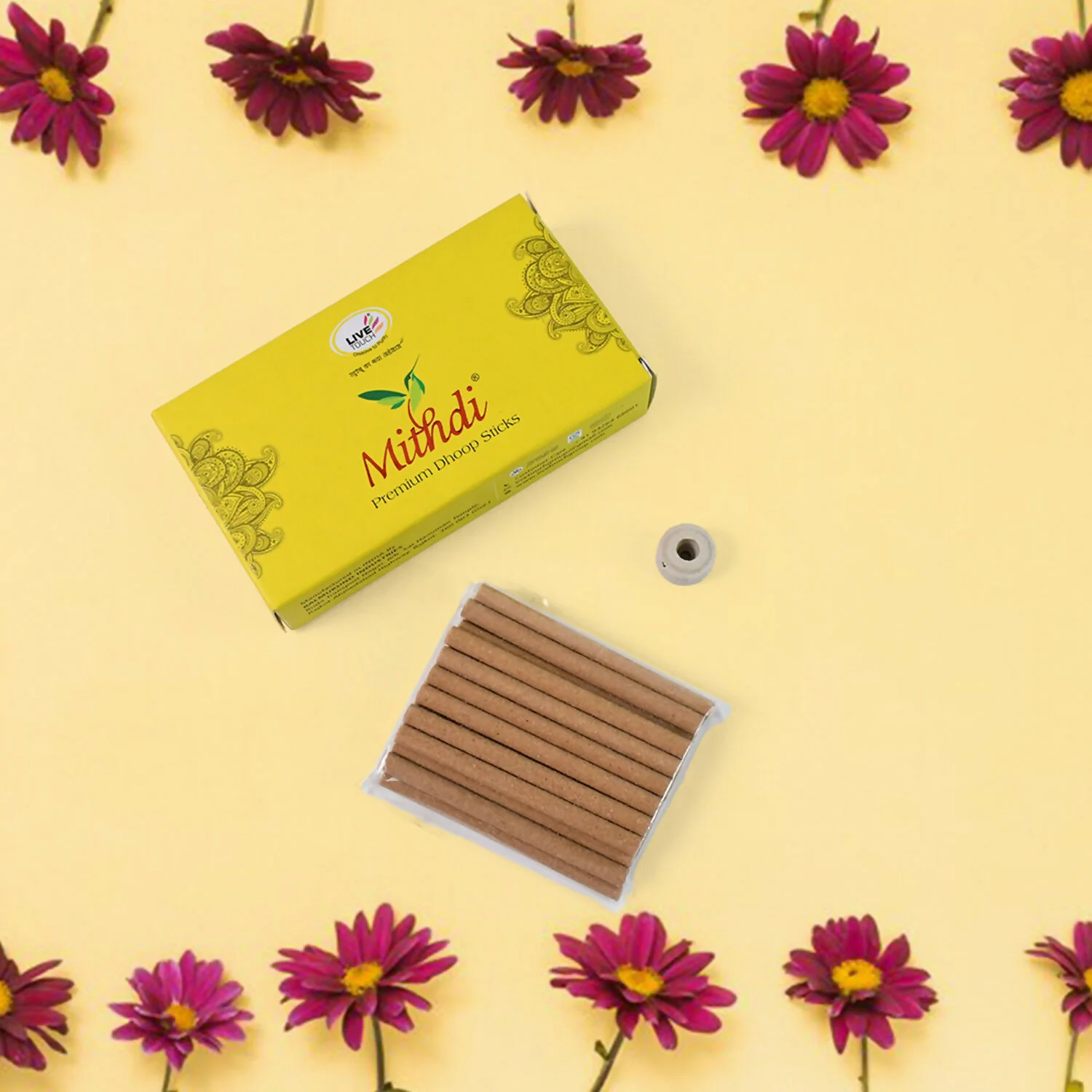 Mithdi Premium Dhoop Stick (1 Box Pack / 50 Grams) - Image 3