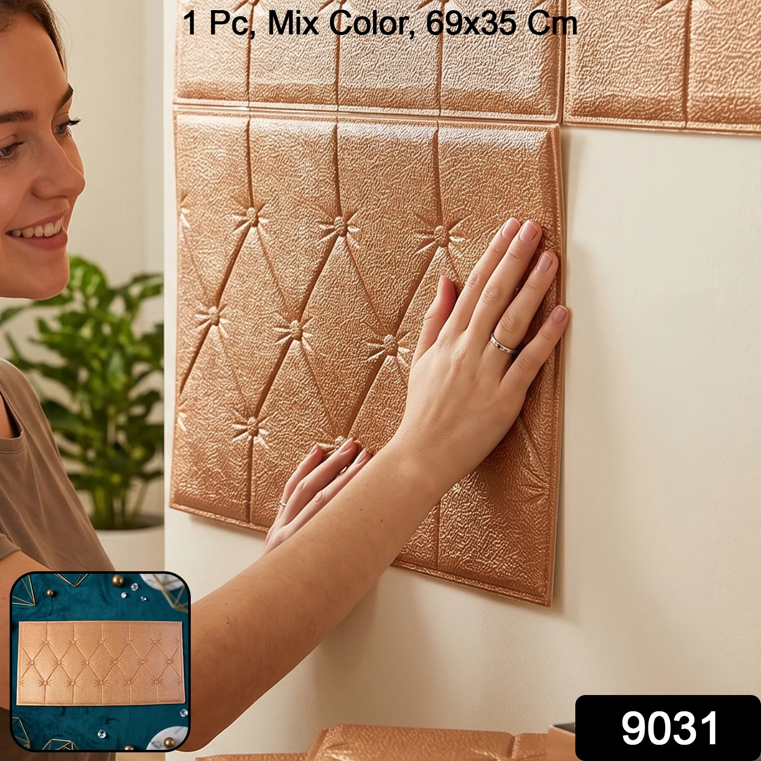 3D Adhesive wallpaper for living Room, Wallpaper Home Decor Self Adhesive Wallpaper - Image 2