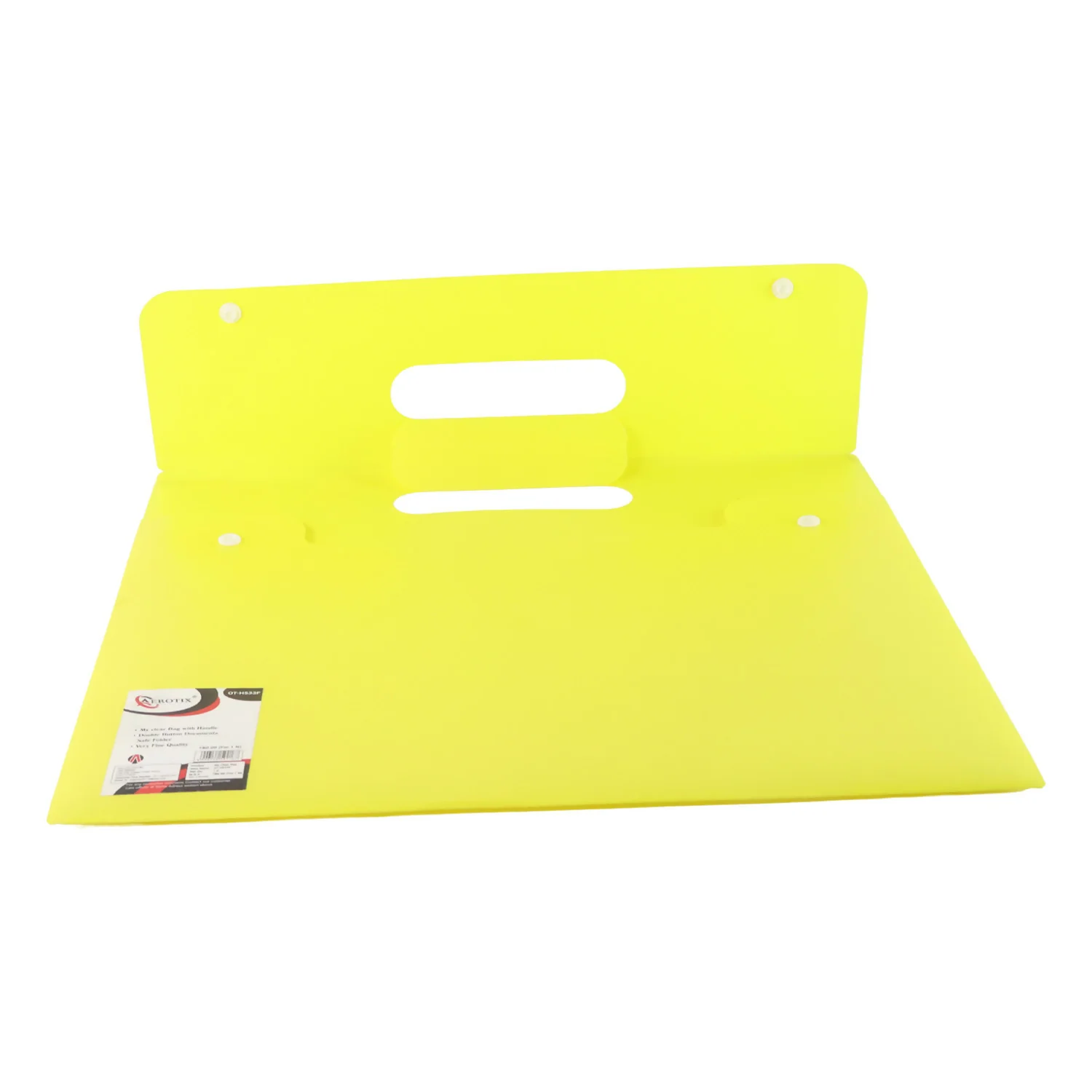 Mix Design A4 Plastic Document Folder with Handle (1 Pc) - Image 4