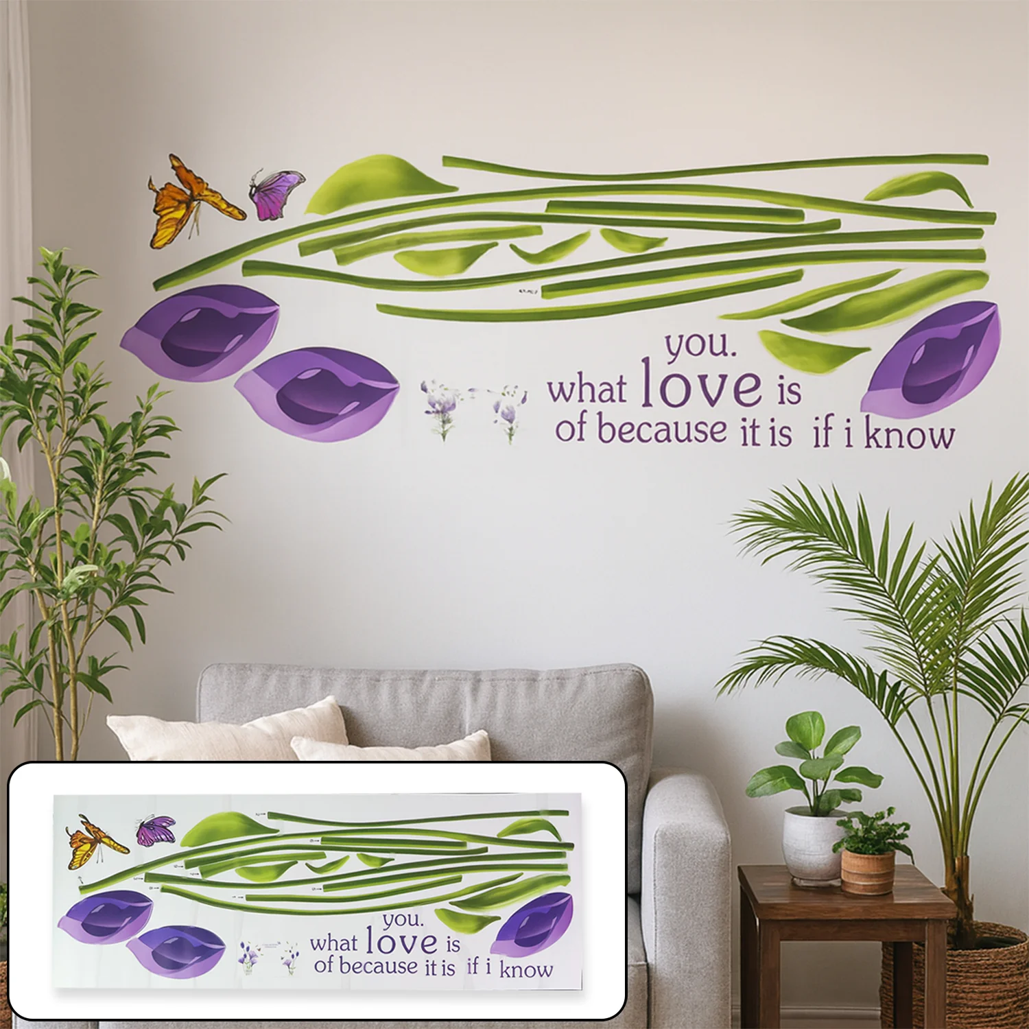 Mix Design Decorative Wall Stickers - (1 Pc) - Image 4