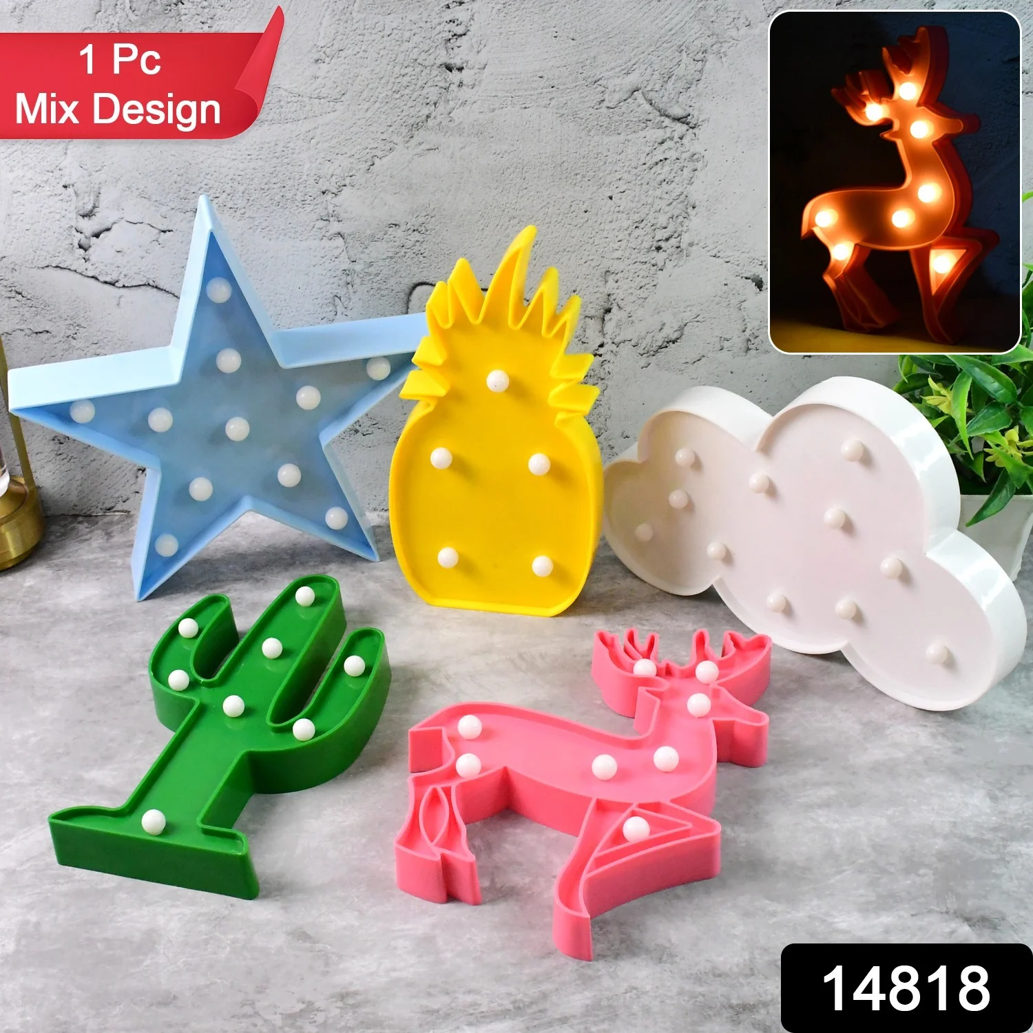 Mix Design LED Decorative Night Light (1 Pc) - Image 2