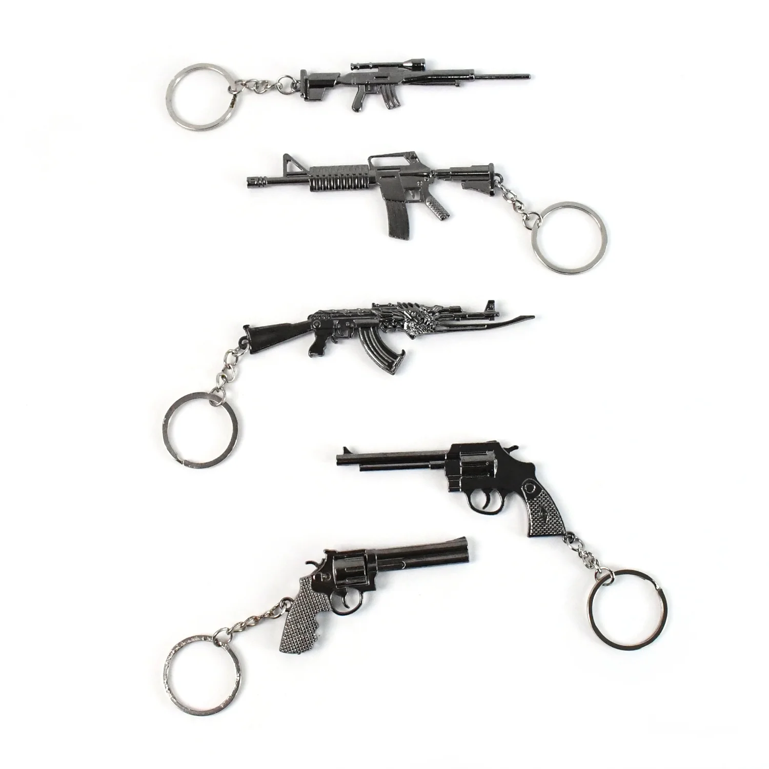 Mix Design Metal Gun Keychain With Case (1 Pc / Mix Design) - Image 6