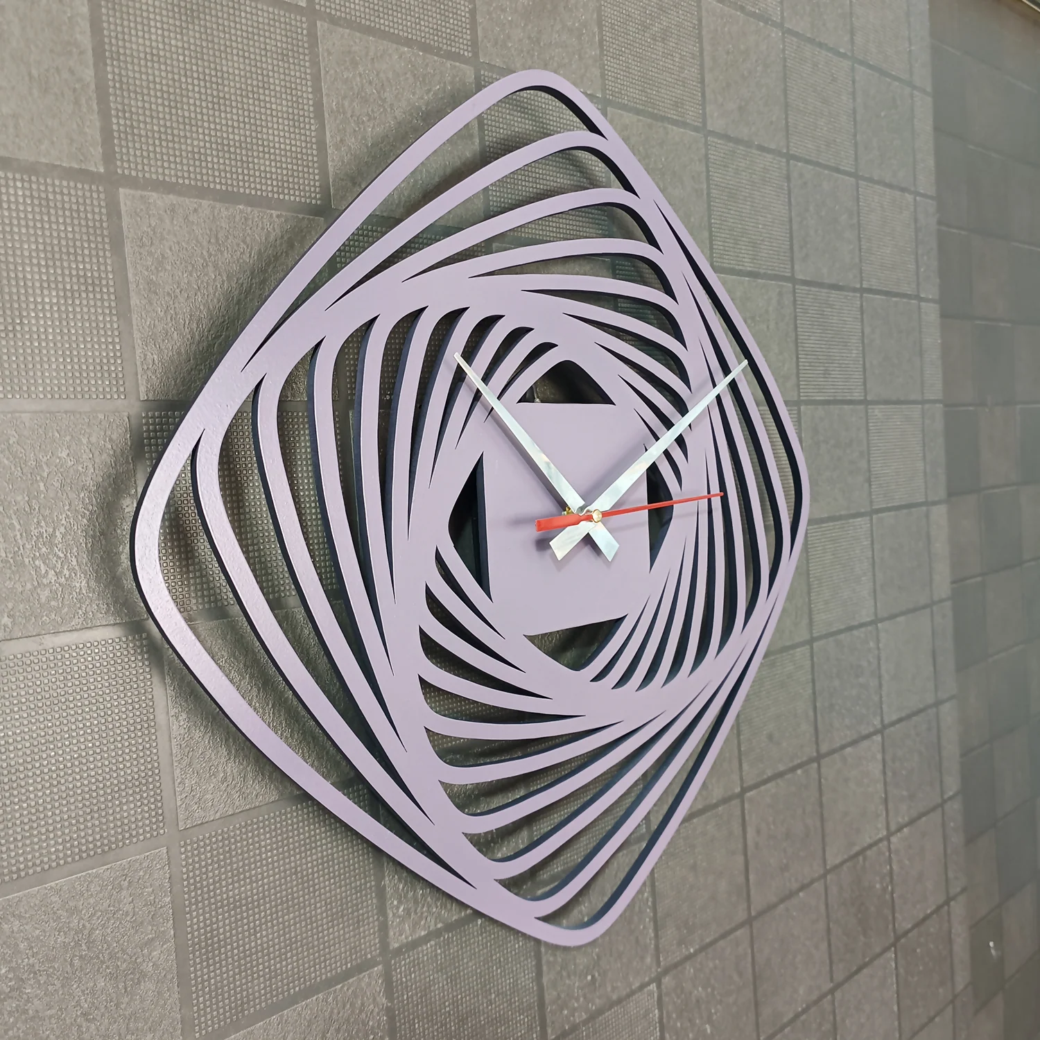 Modern Abstract Vortex Wall Clock | Silent Sweep Quartz Decorative Clock for Living Room, Bedroom & Office - Image 7