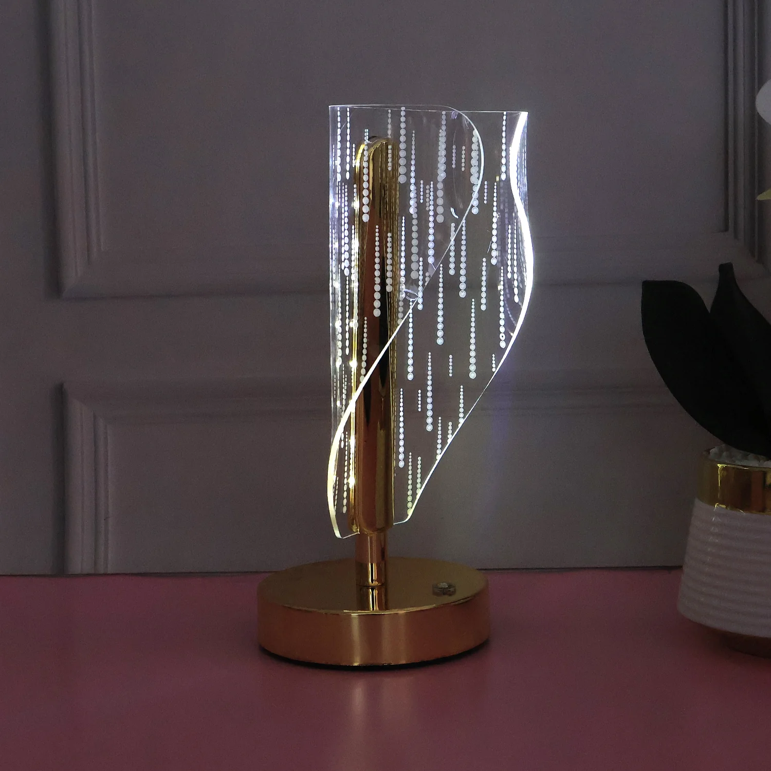 Modern Crystal LED Table Lamp (1 Pc) - Image 3