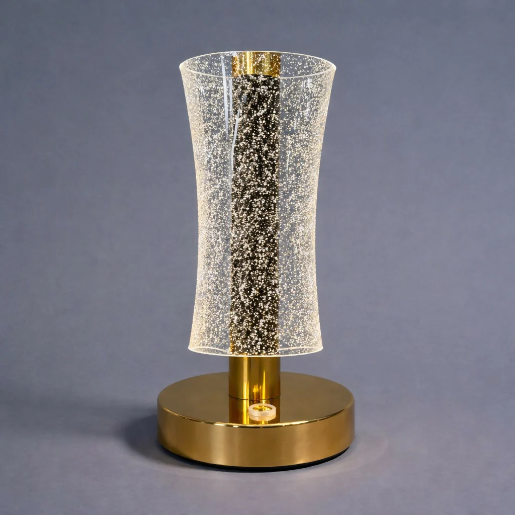 Modern Crystal Table Lamp with Warm Light for Bedroom & Living Room - Image 2