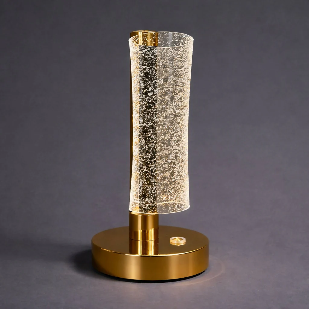 Modern Crystal Table Lamp with Warm Light for Bedroom & Living Room - Image 3