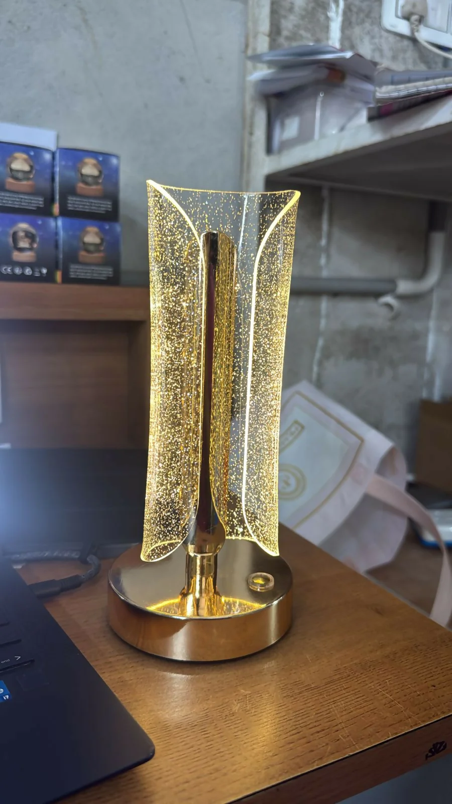 Modern Crystal Table Lamp with Warm Light for Bedroom & Living Room - Image 6