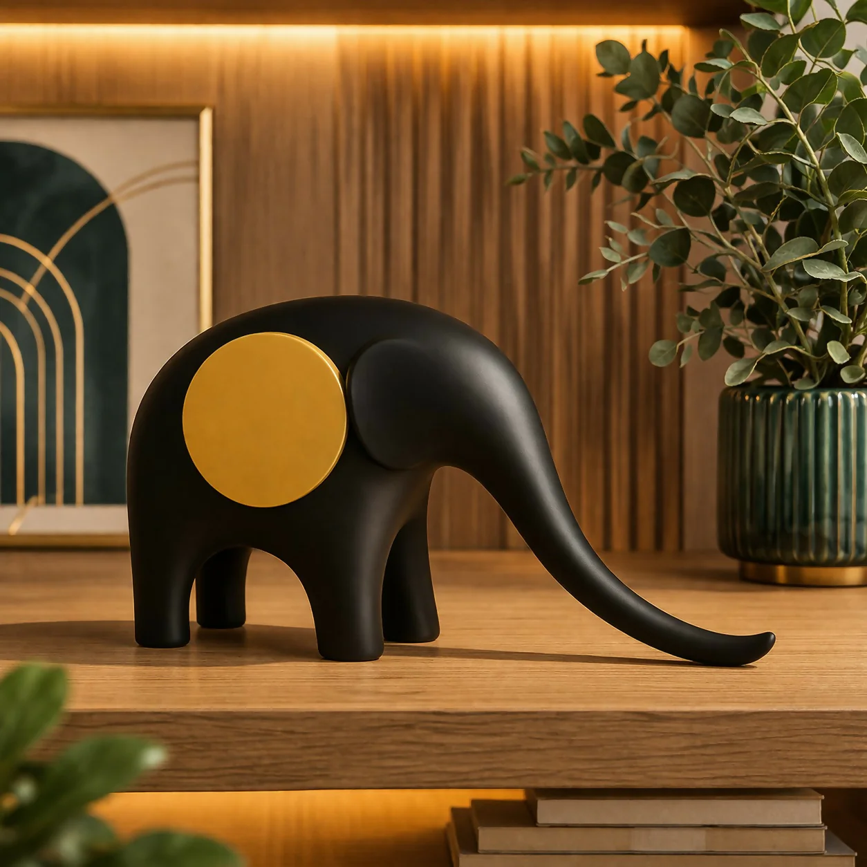 Modern Elephant Showpiece for Home Decor with Matte Finish - Image 4