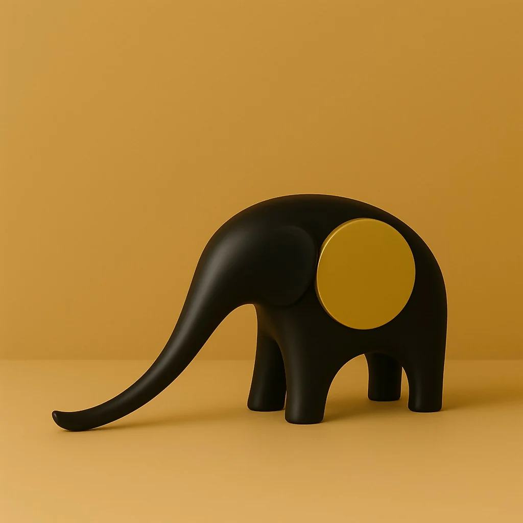 Modern Elephant Showpiece for Home Decor with Matte Finish - Image 5